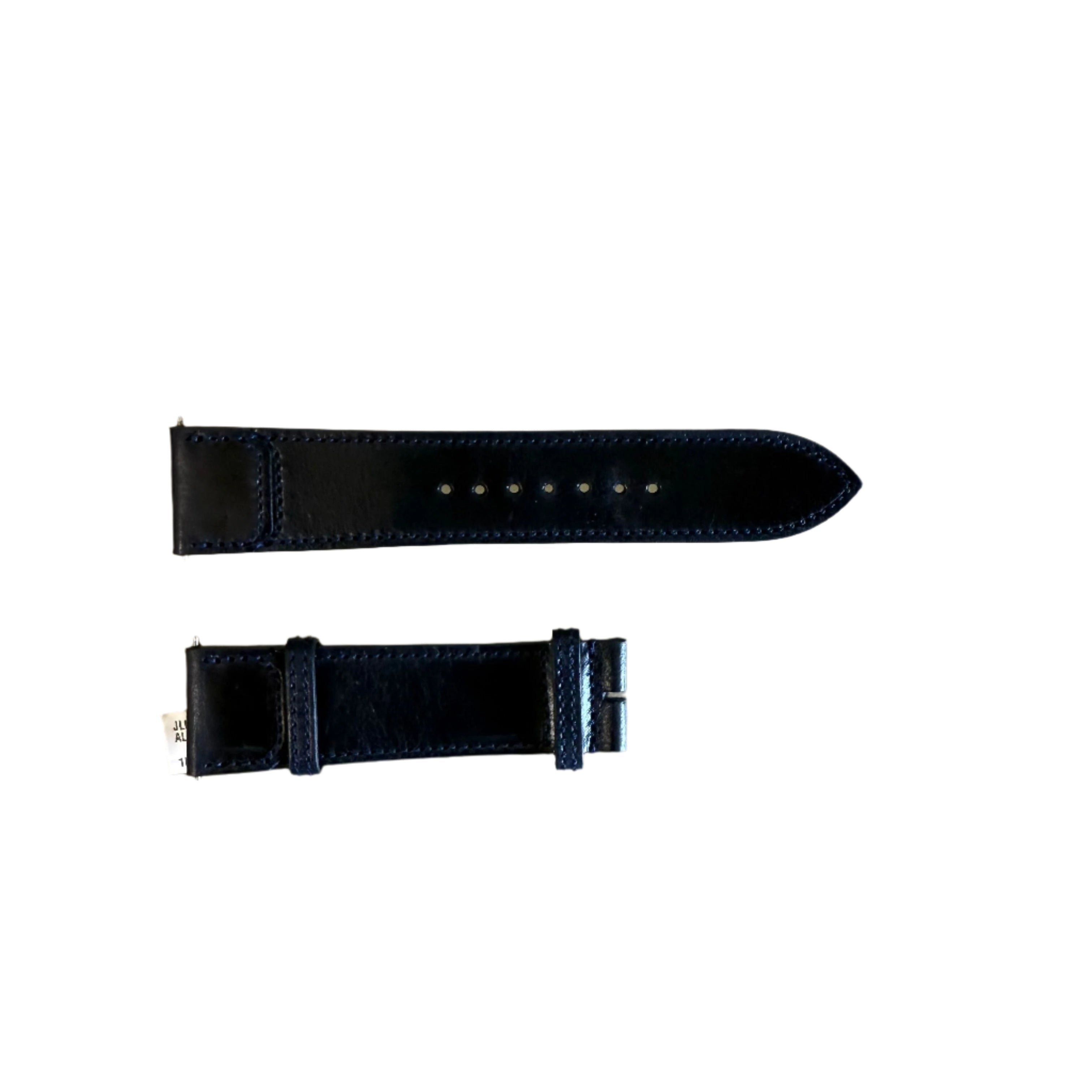 Authentic Jaeger LeCoultre Blue Leather Watch Strap Band 21mm