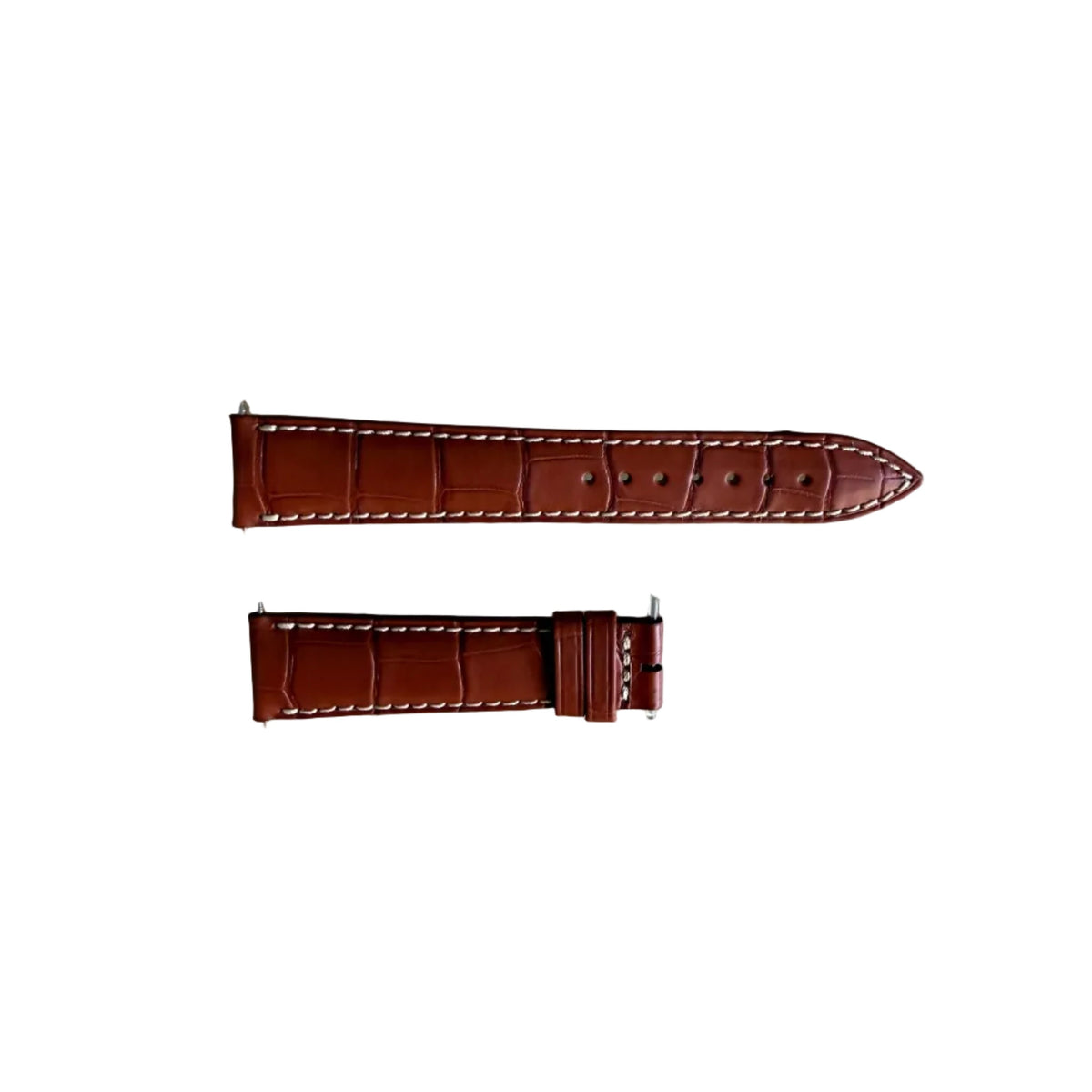 Authentic Jaeger LeCoultre Brown Alligator Watch Strap Band 19mm