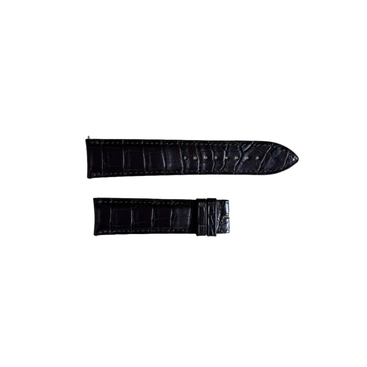Authentic Jaeger LeCoultre Brown Alligator Watch Strap Band 21.65mm