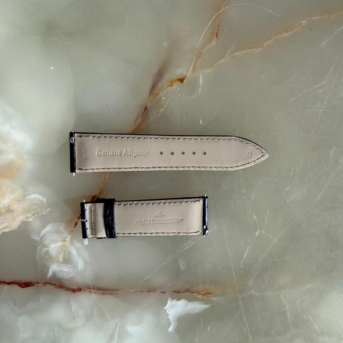Authentic Jaeger LeCoultre Brown Alligator Watch Strap Band 22mm