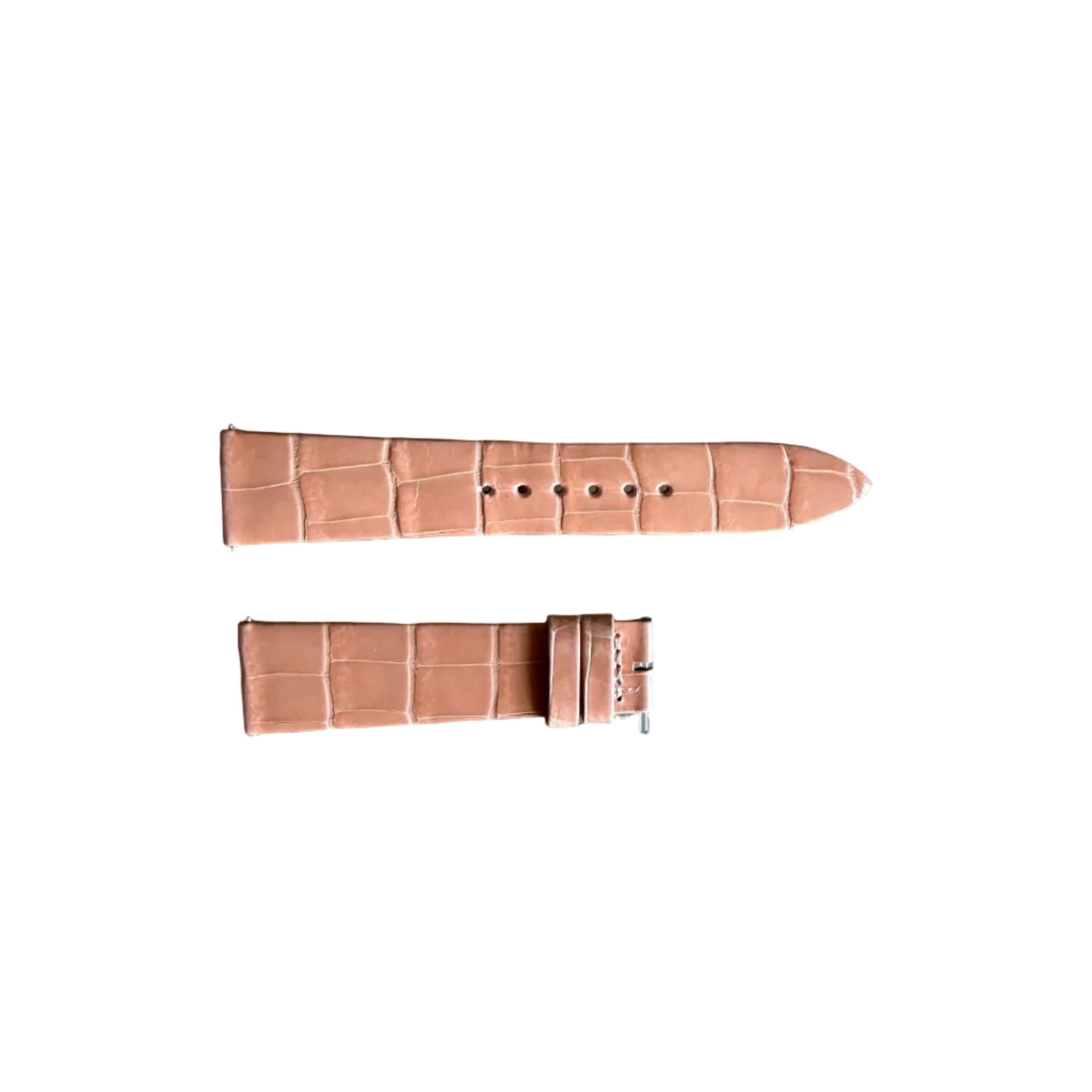 Authentic Jaeger LeCoultre Pink Alligator Watch Strap Band 19mm