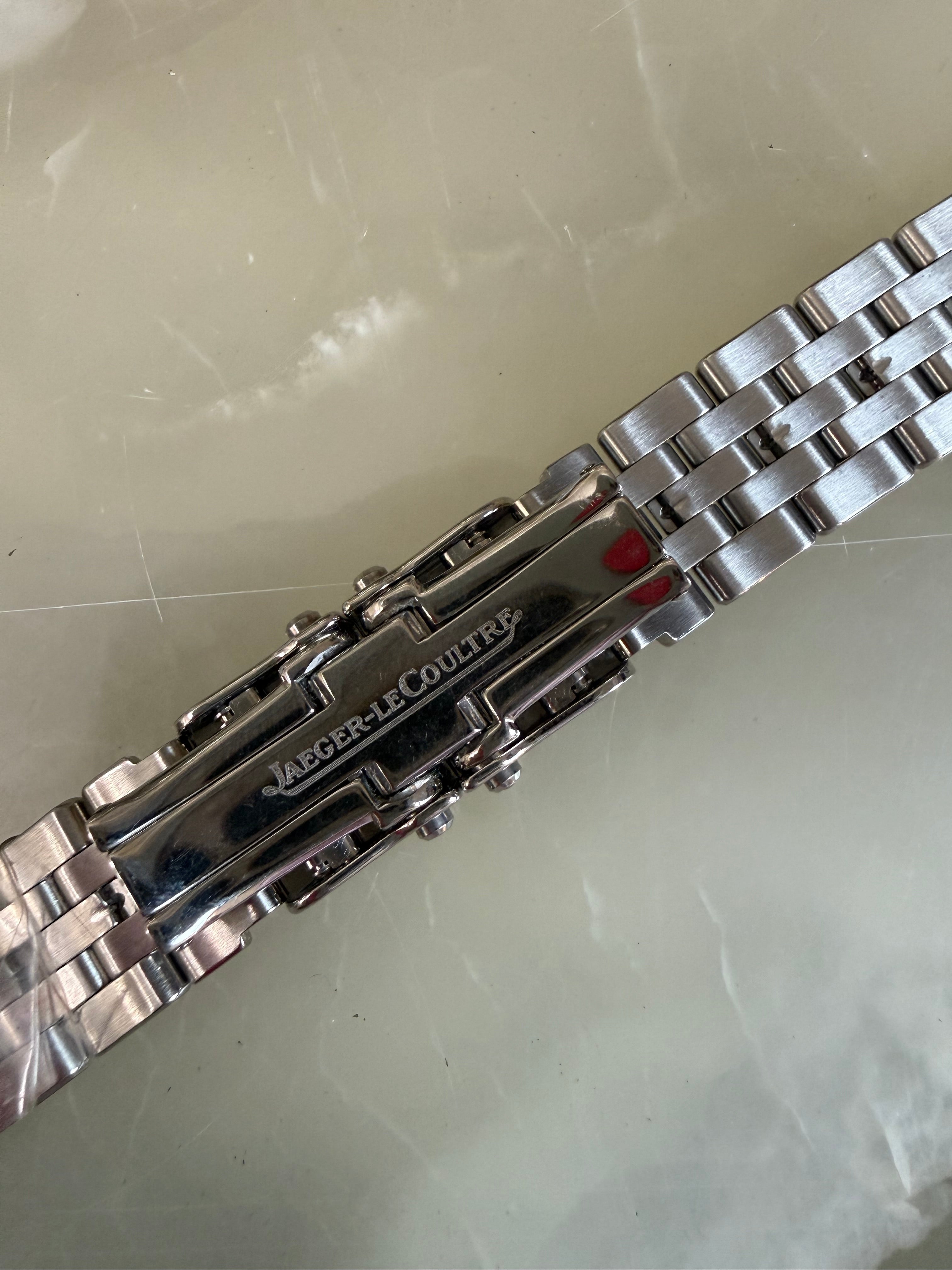 Authentic Jaeger LeCoultre Reverso Squadra Steel Watch Bracelet 18mm
