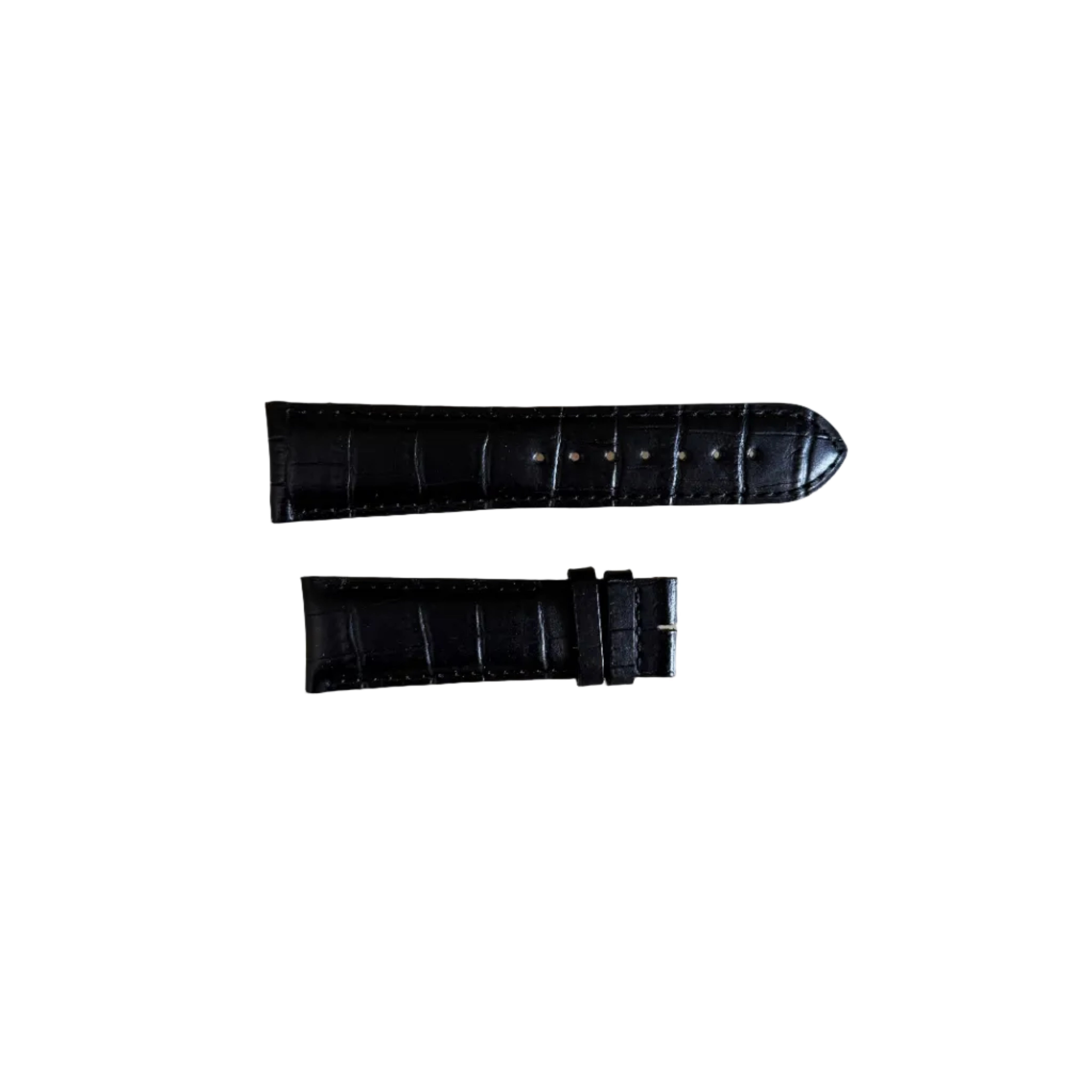 Authentic Longines Black Alligator Padded Watch Band Strap 23mm L682108161