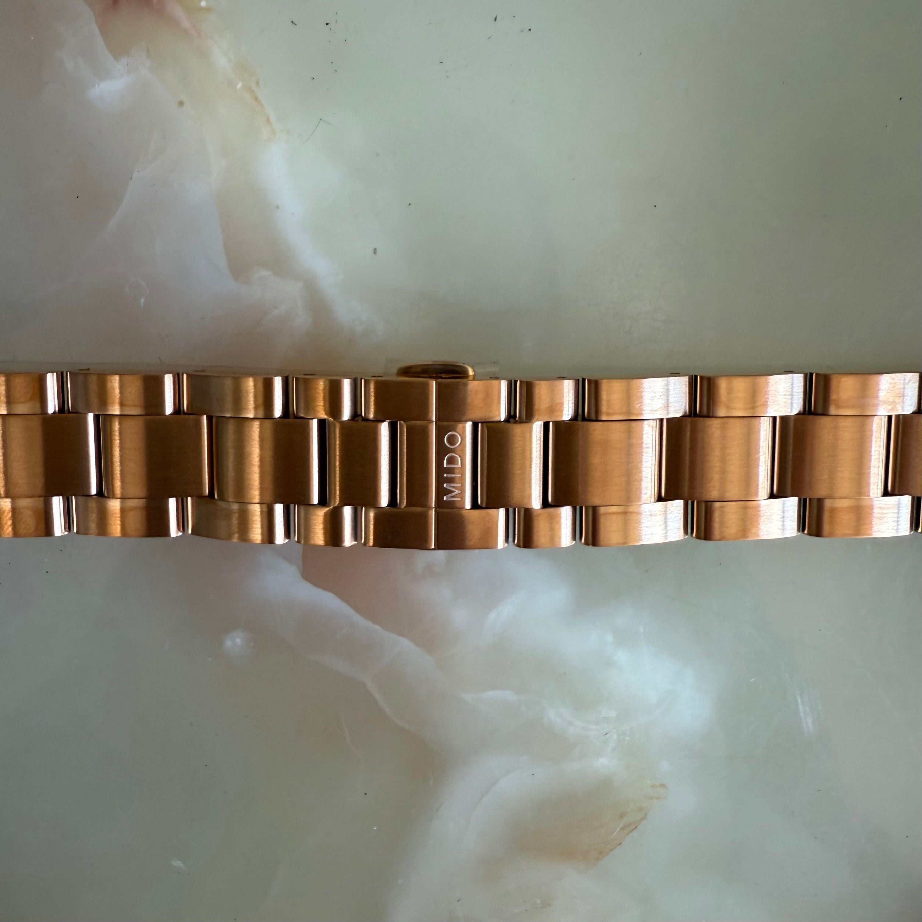 Authentic MIDO Gold Steel Watch Bracelet 19mm M605013318