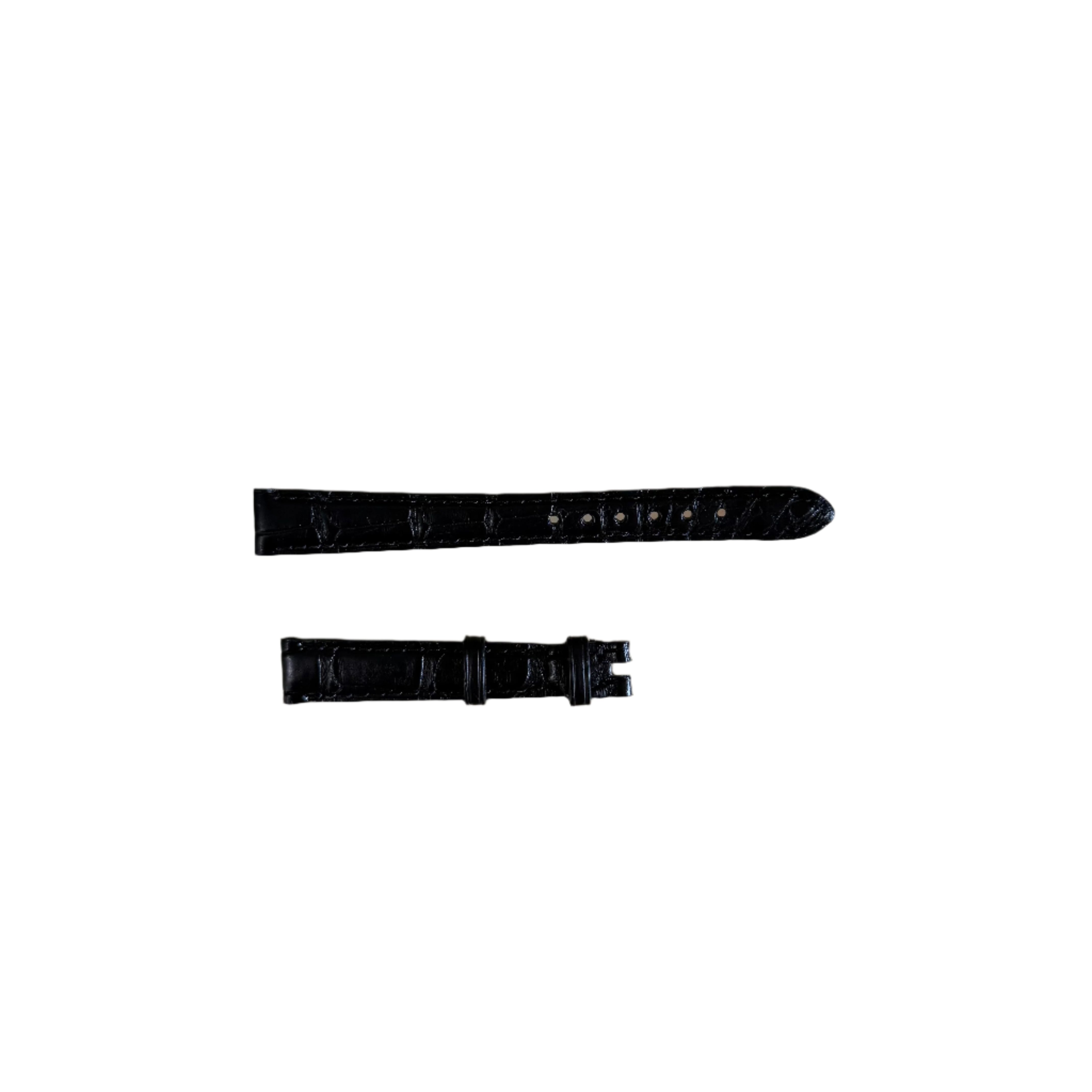Authentic Omega Black Alligator Watch Strap Band 12mm 97211022