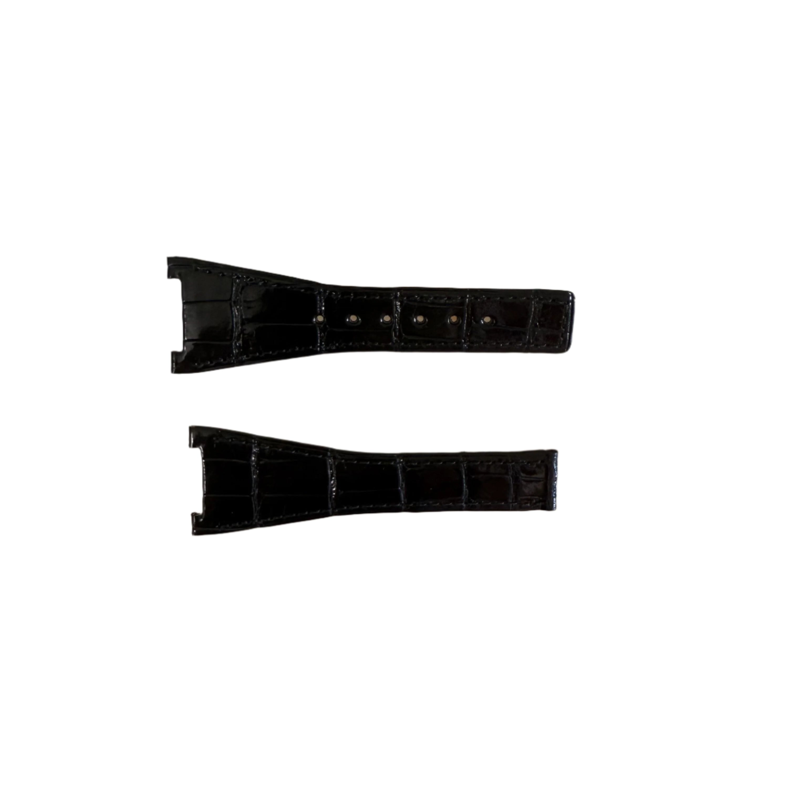 Authentic Omega Black Alligator Watch Strap Band 28mm 98000074