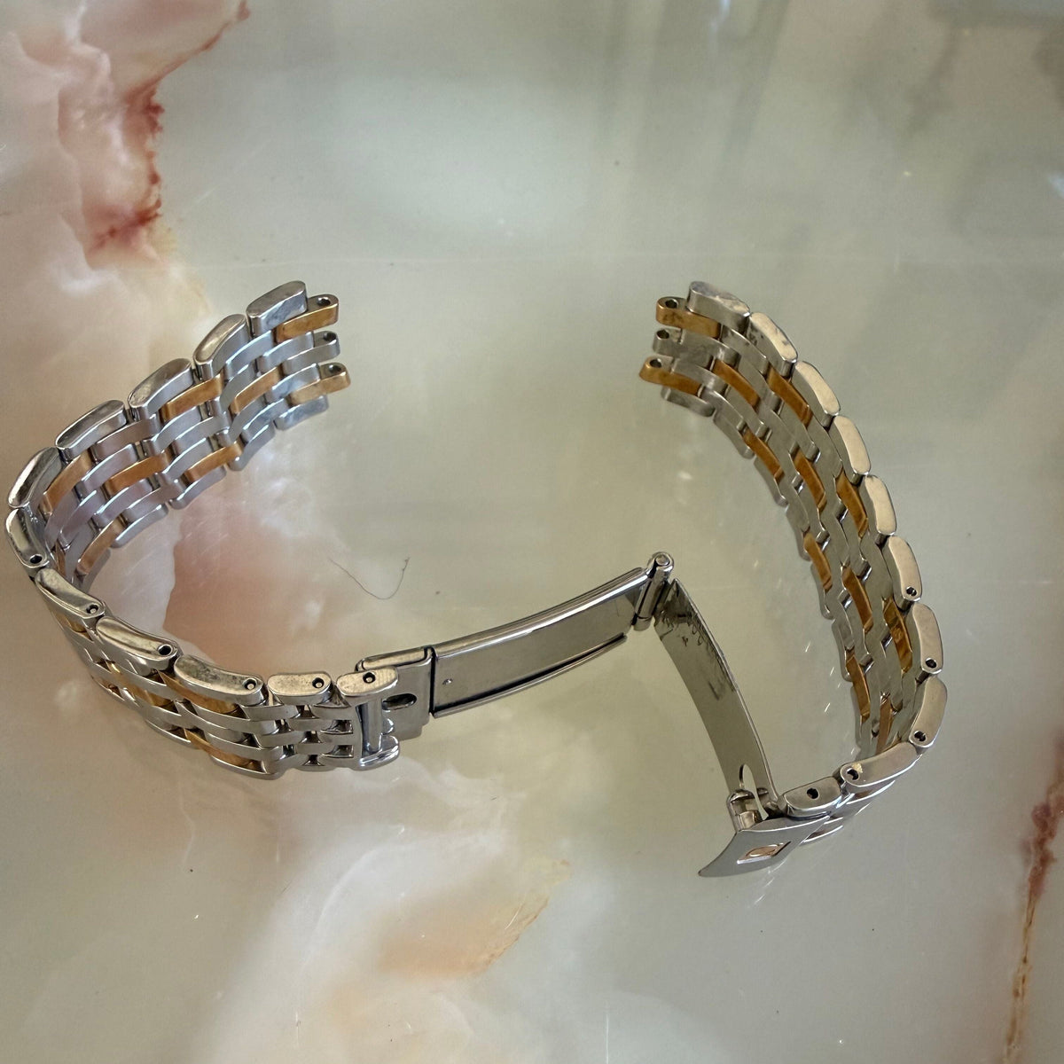 Authentic Omega Two Tone Steel Watch Bracelet 1507/834 20mm
