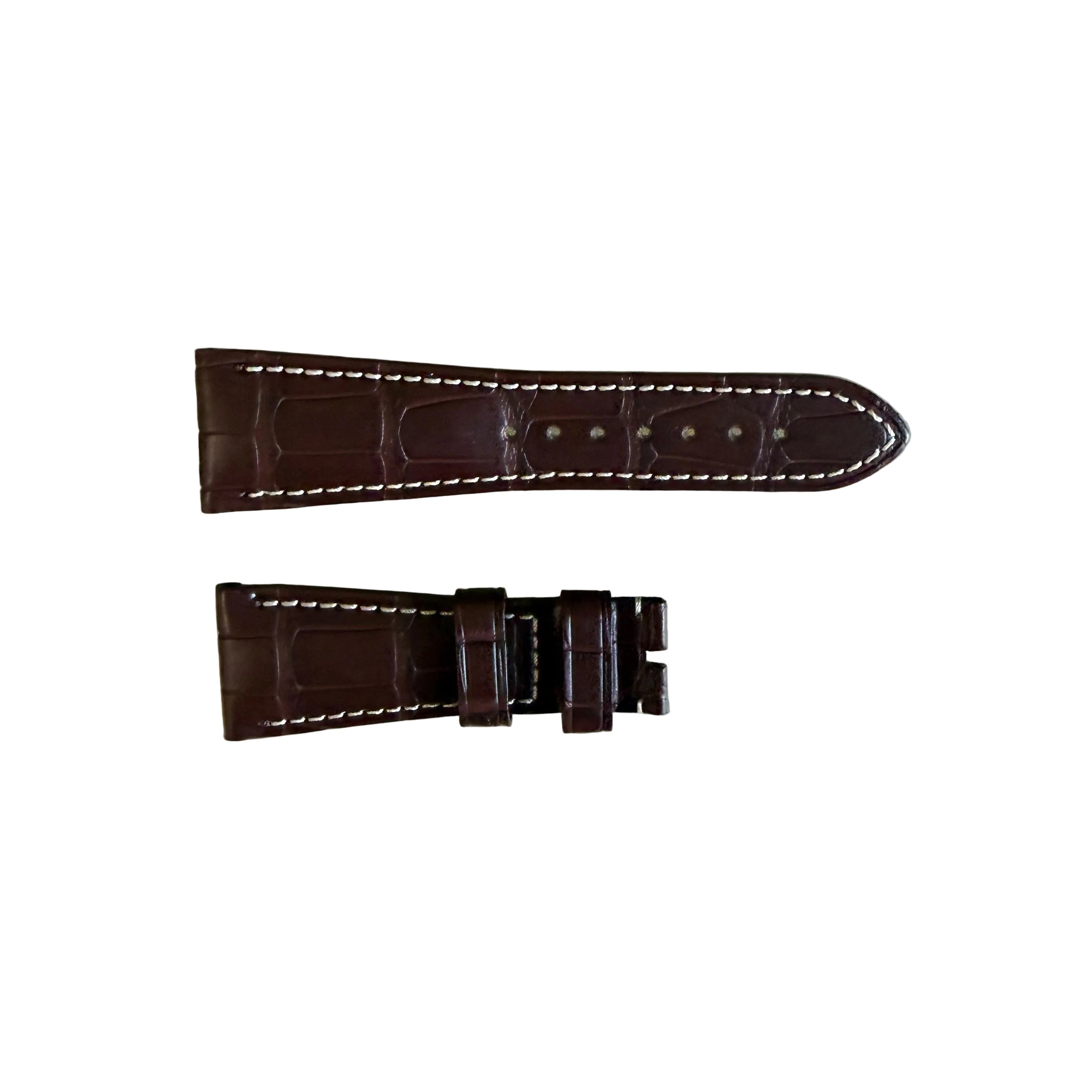 Authentic Panerai Brown Alligator Watch Strap Band 26.65mm