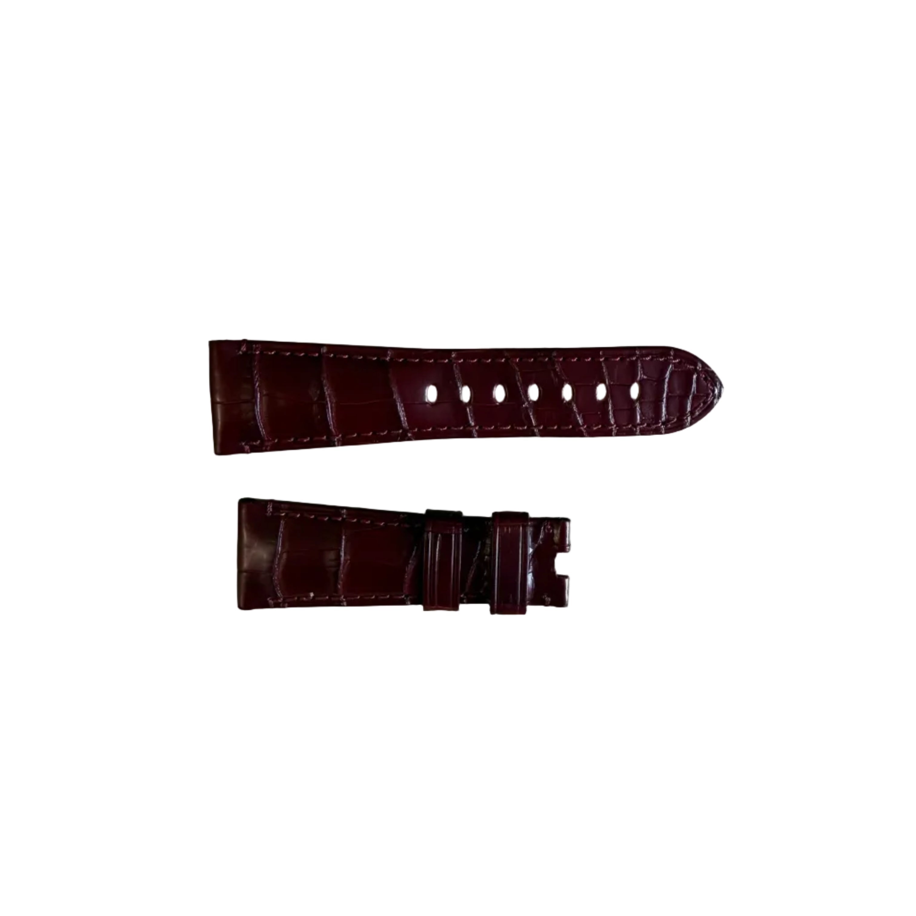 Authentic Panerai Burgundy Alligator Watch Strap Band 25mm