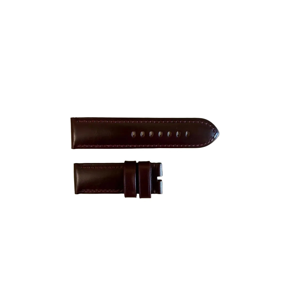 Authentic Panerai Burgundy Leather Watch Strap Band 26mm