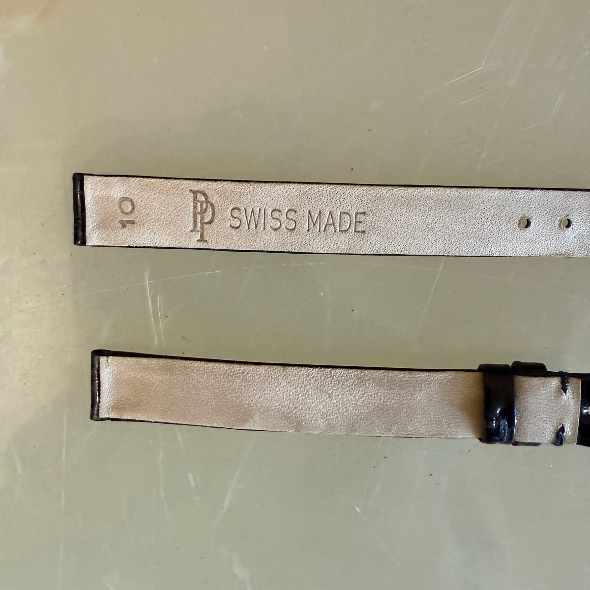 Authentic Patek Philippe Black Alligator Watch Strap Band 10mm