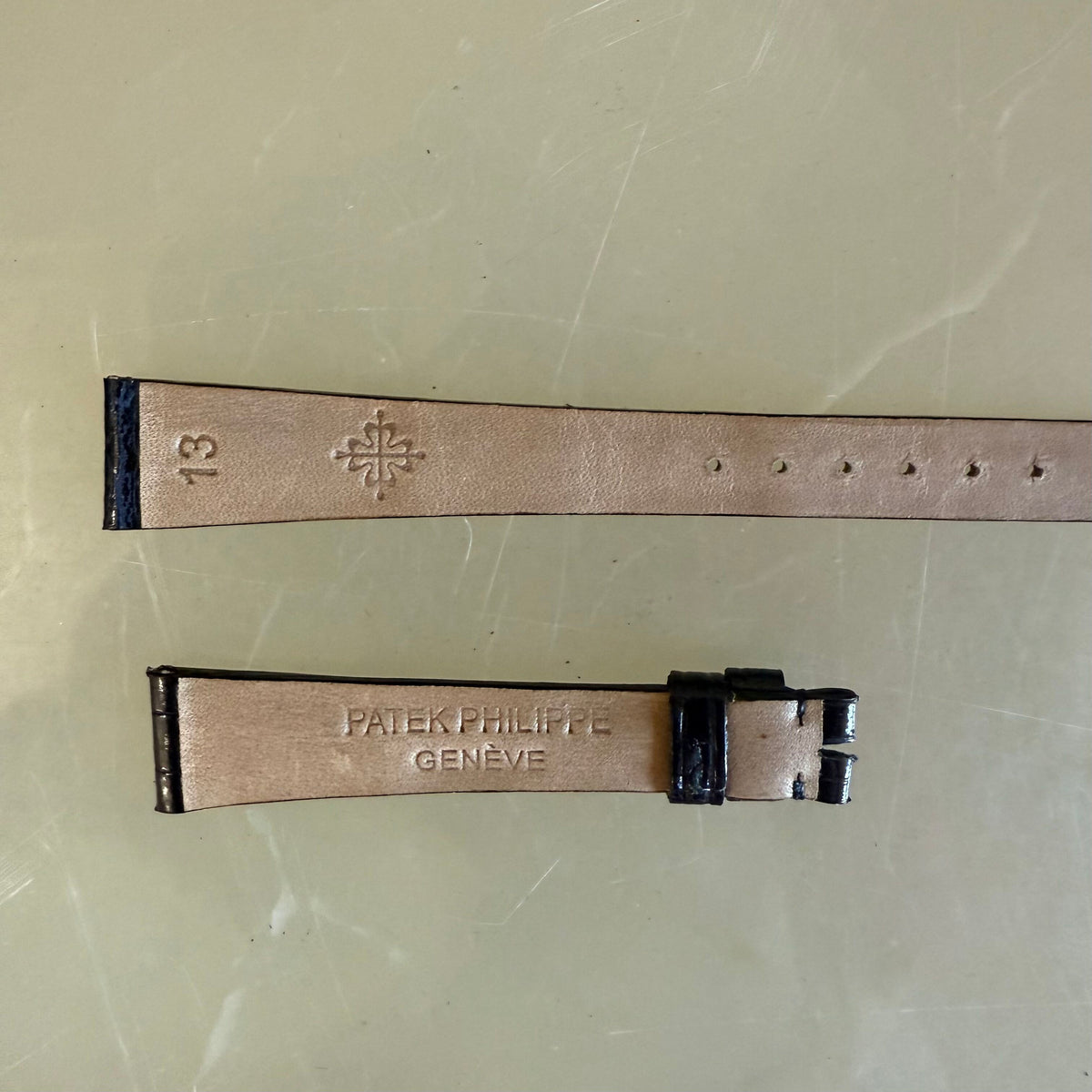 Authentic Patek Philippe Black Alligator Watch Strap Band 12mm