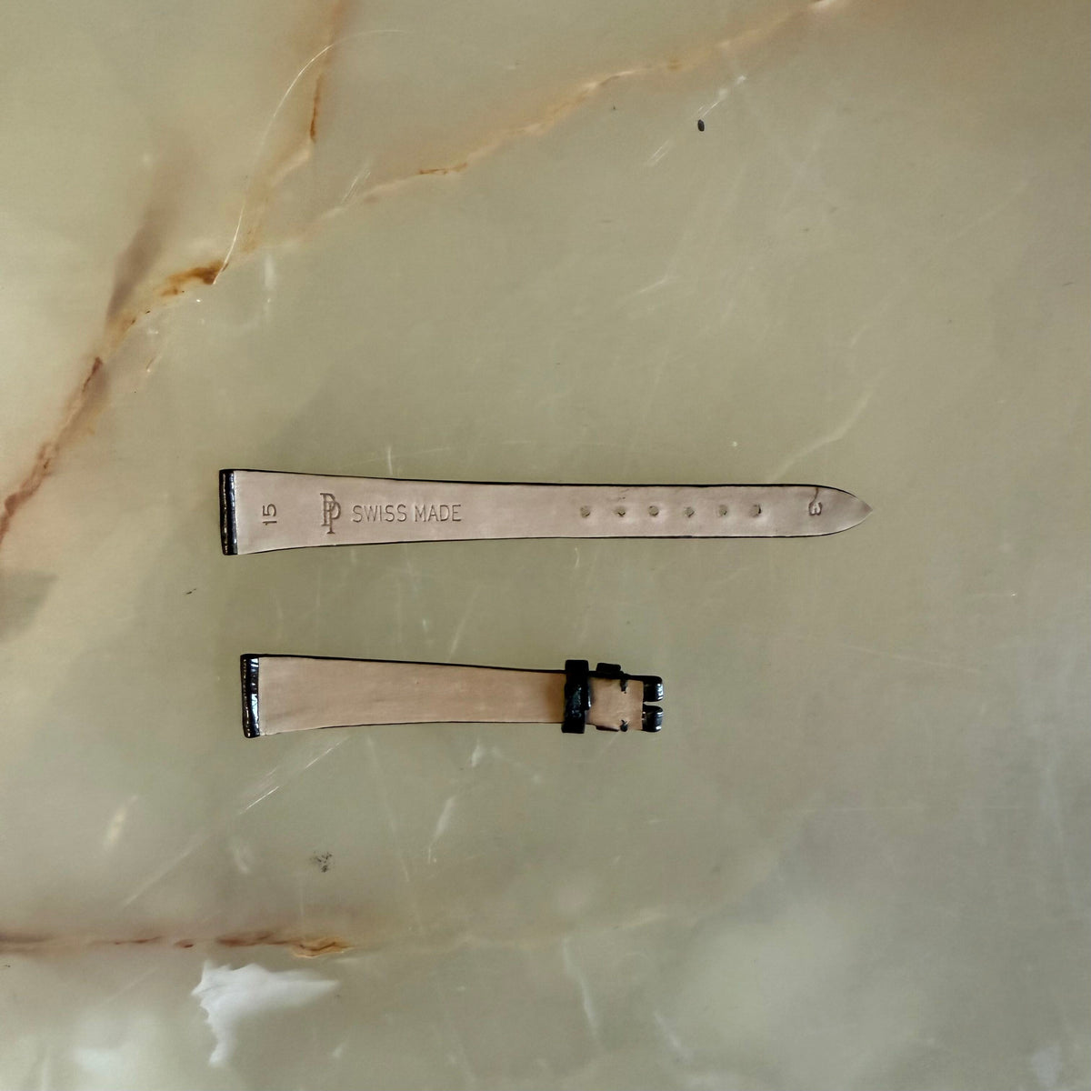 Authentic Patek Philippe Black Alligator Watch Strap Band 15mm