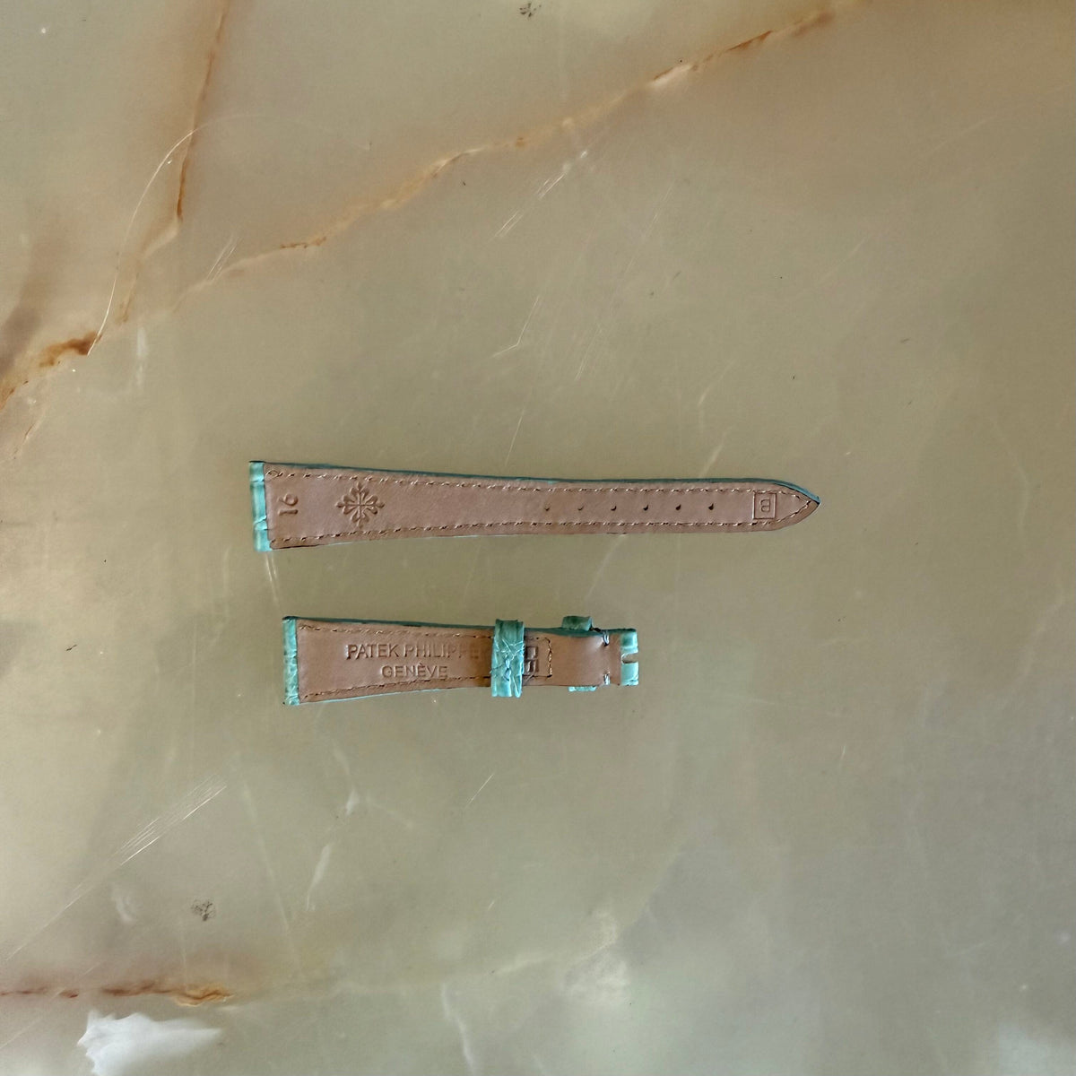 Authentic Patek Philippe Blue Alligator Watch Strap Band 16mm
