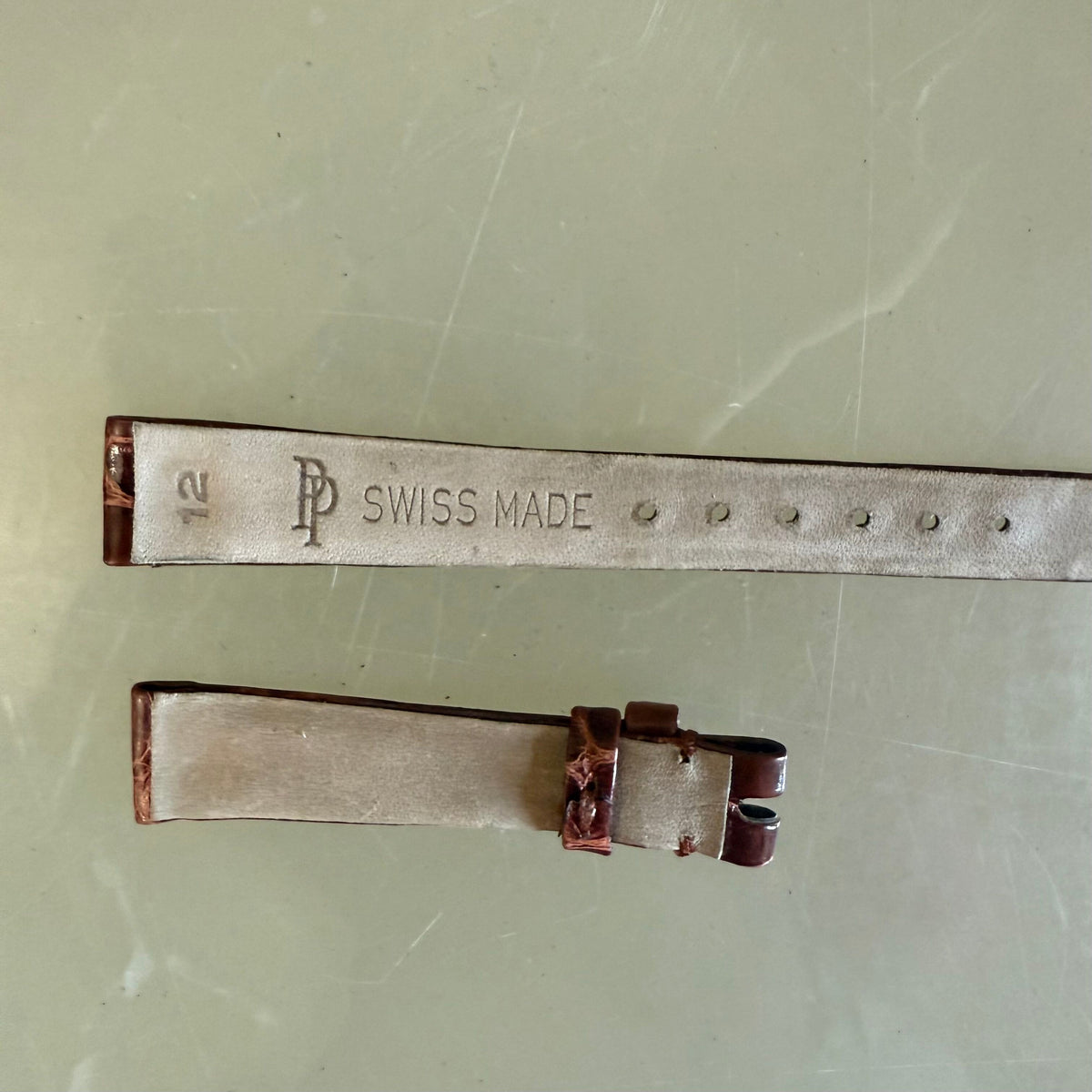 Authentic Patek Philippe Brown Crocodile Watch Strap Band 12mm