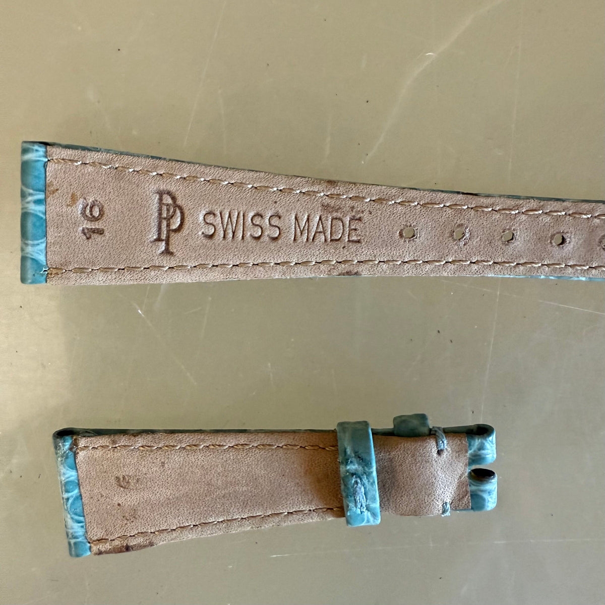 Authentic Patek Philippe Dark Blue Alligator Watch Strap Band 16mm