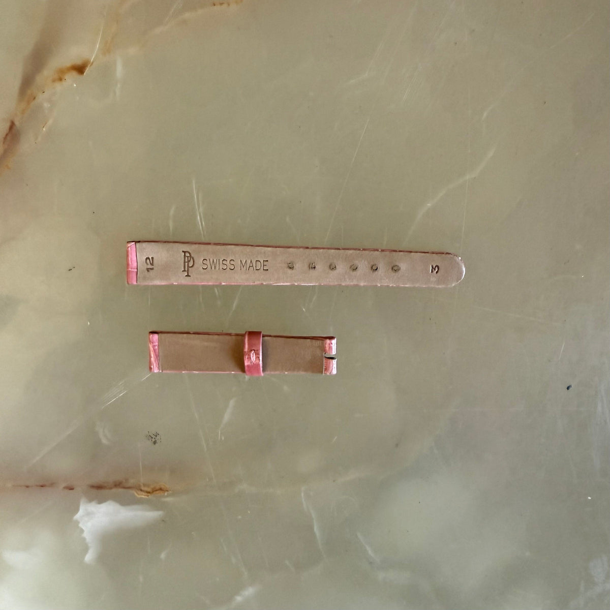 Authentic Patek Philippe Dark Pink Alligator Watch Strap Band 12mm
