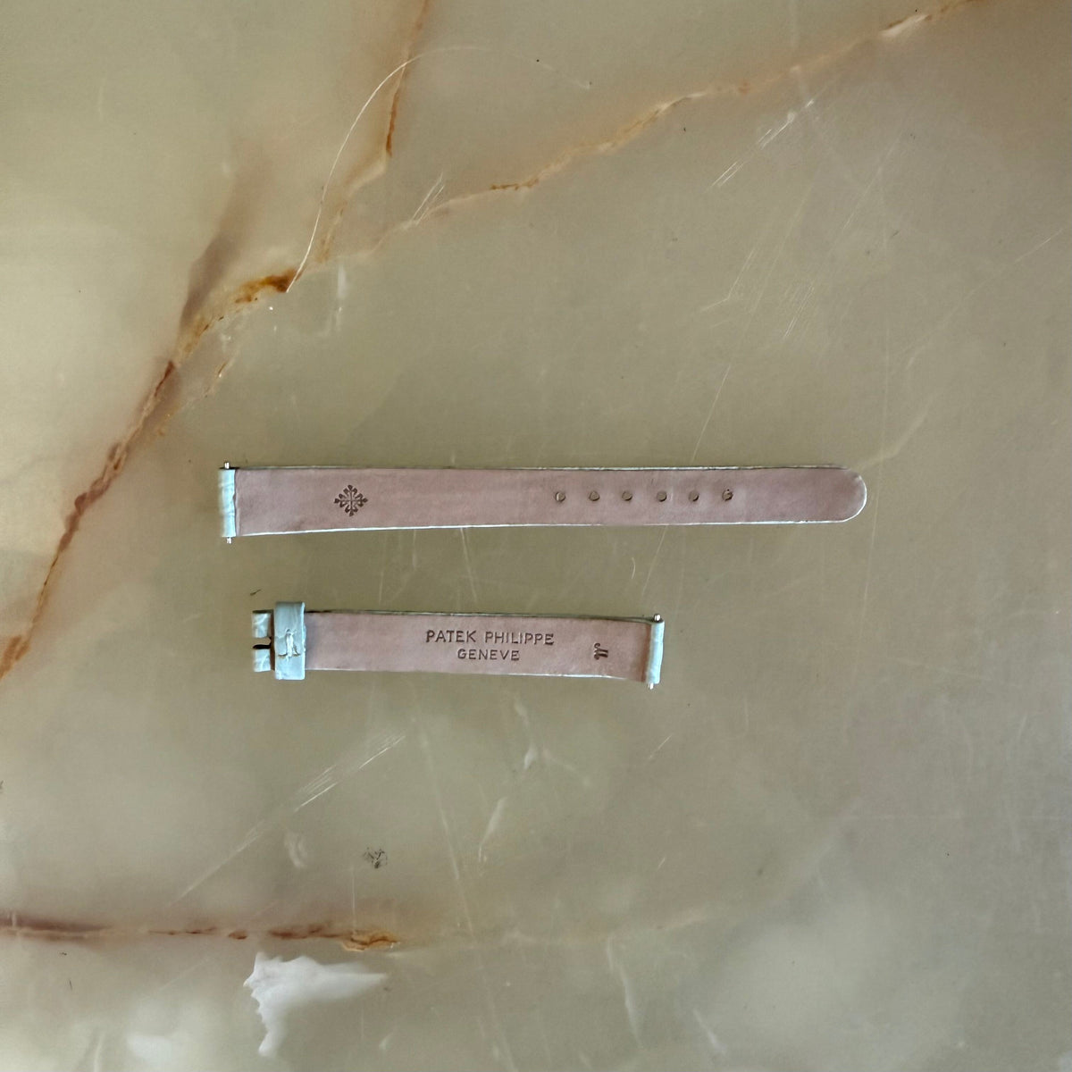 Authentic Patek Philippe Light Blue Alligator Watch Strap Band 12mm