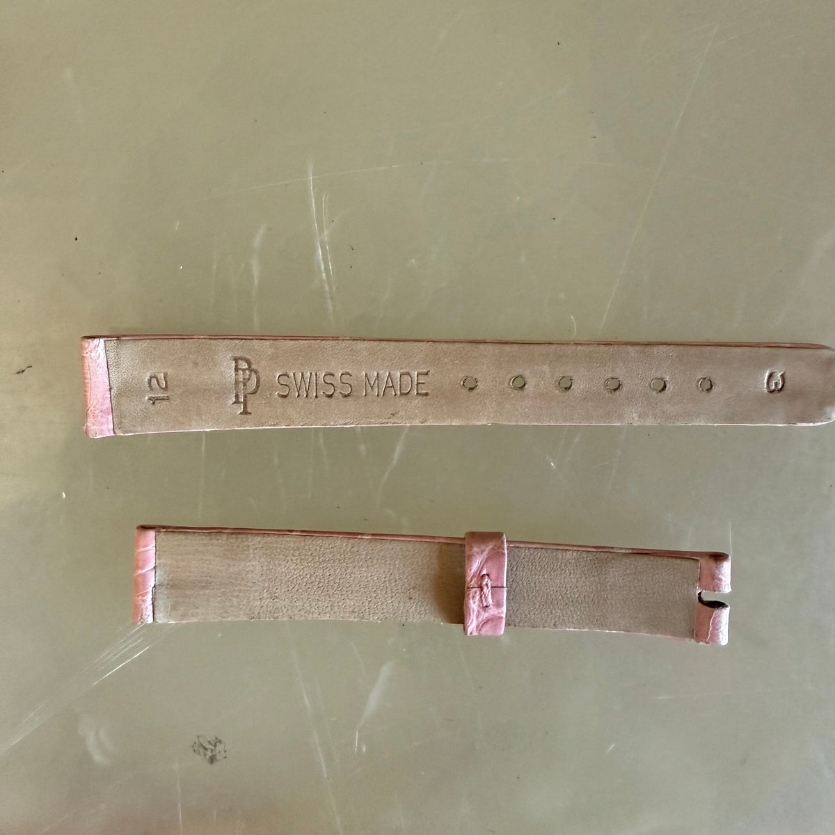 Authentic Patek Philippe Pink Crocodile Watch Strap Band 12mm