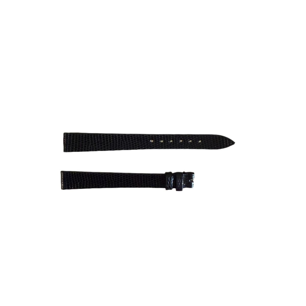 Authentic Patek Philippe Shiny Black Lizard Watch Strap Band 12mm