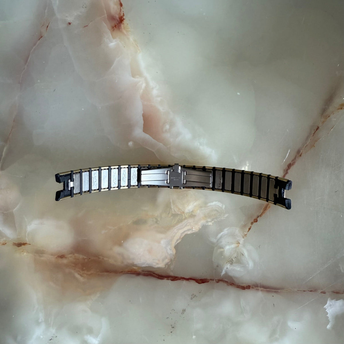 Authentic RADO Black & Gold Steel Watch Bracelet 15mm 03603