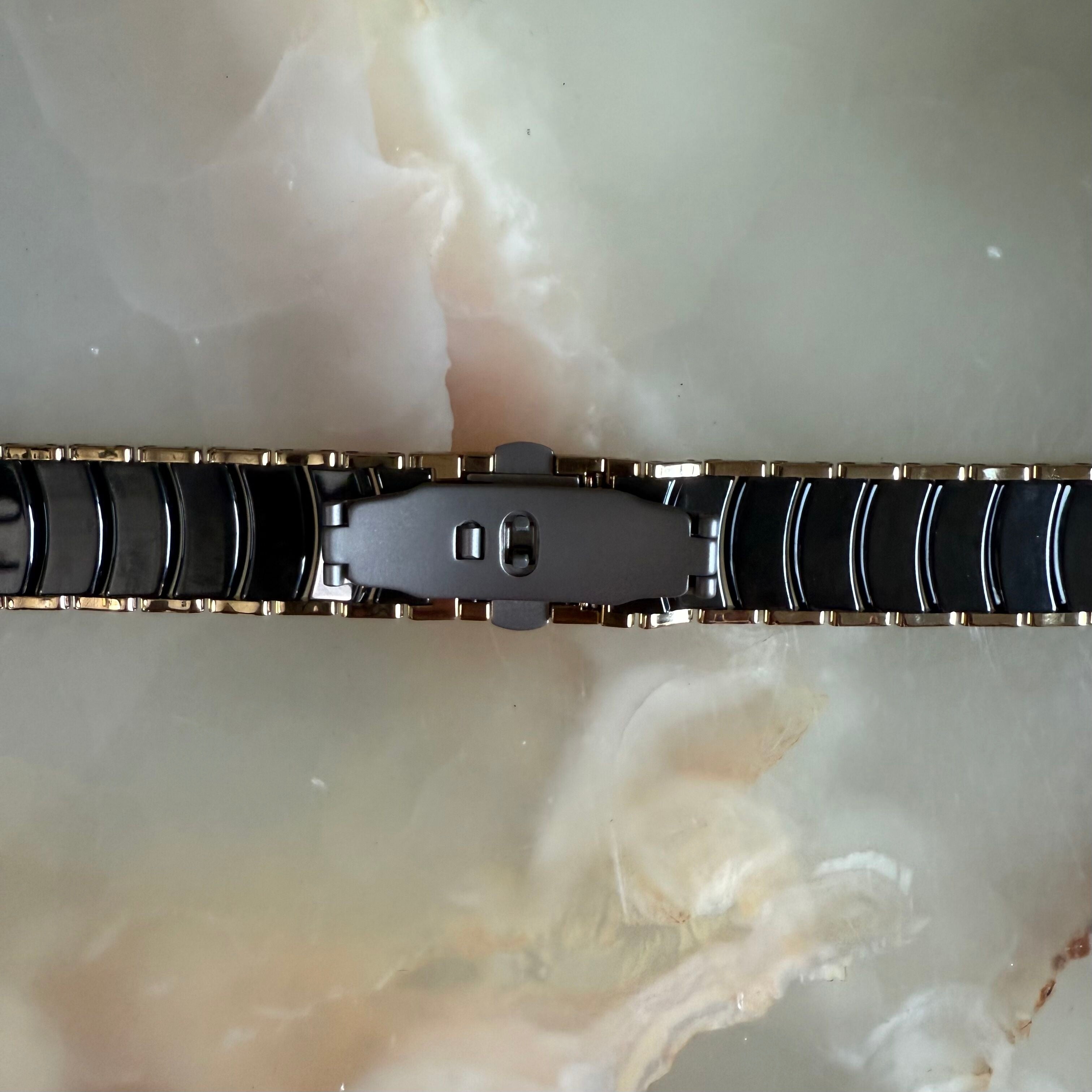 Authentic RADO Black High-Tech Ceramics Watch Bracelet 19mm 04419