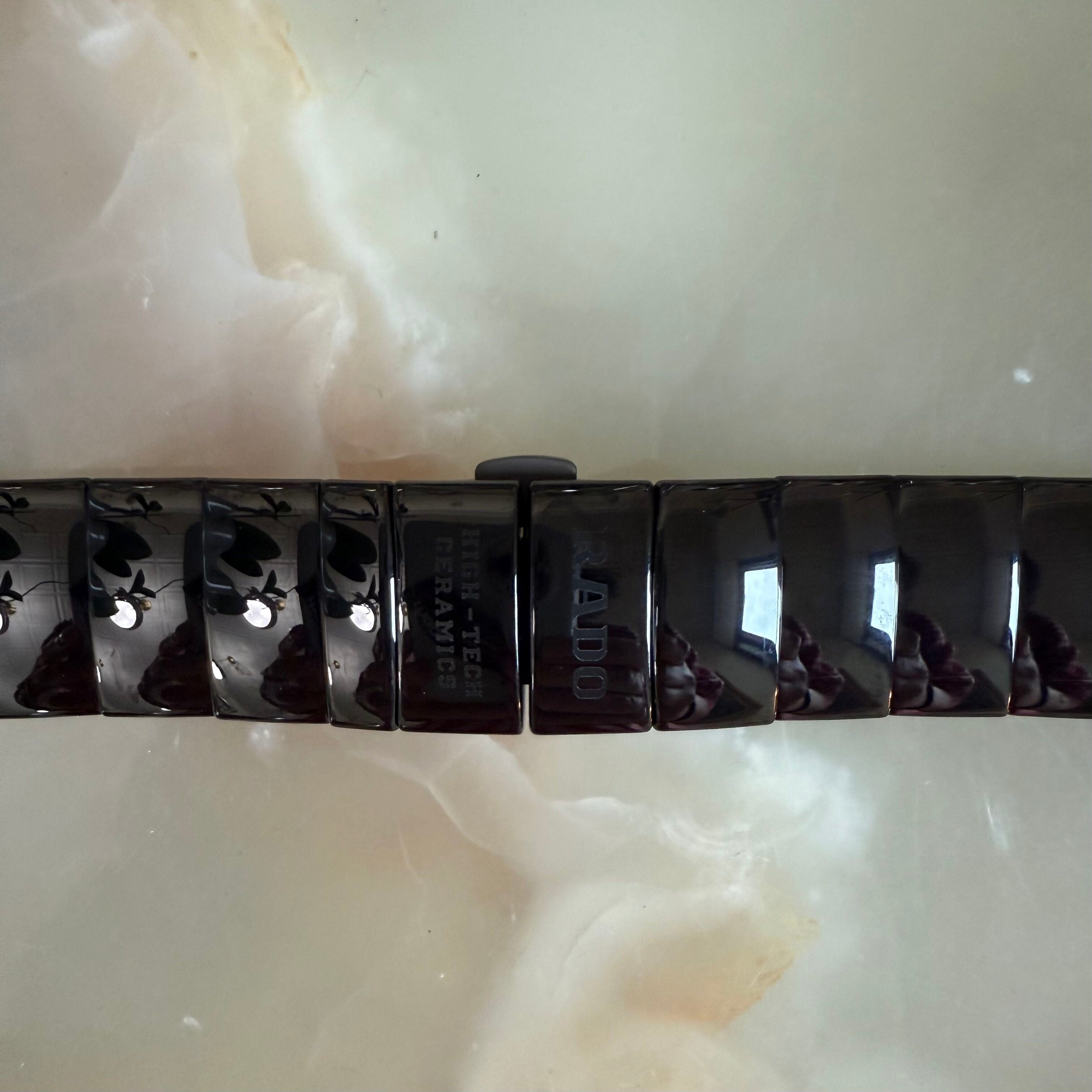 Authentic RADO Black High-Tech Ceramics Watch Bracelet 21mm 04438