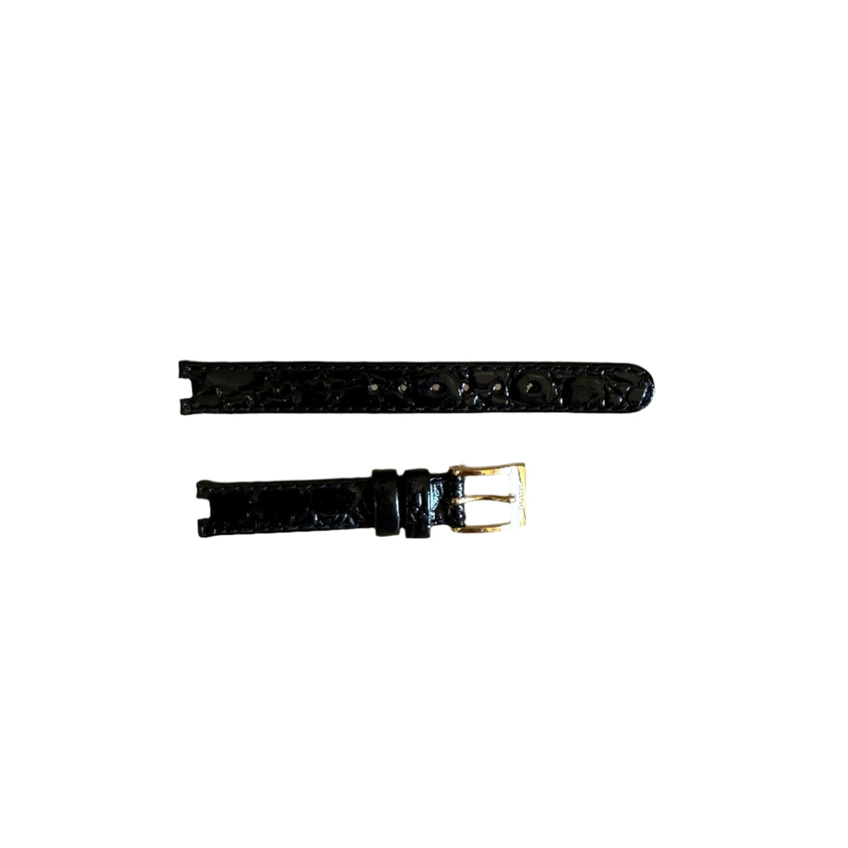 Authentic RADO Black Leather Watch Strap Band 11mm with Buckle 18531-B