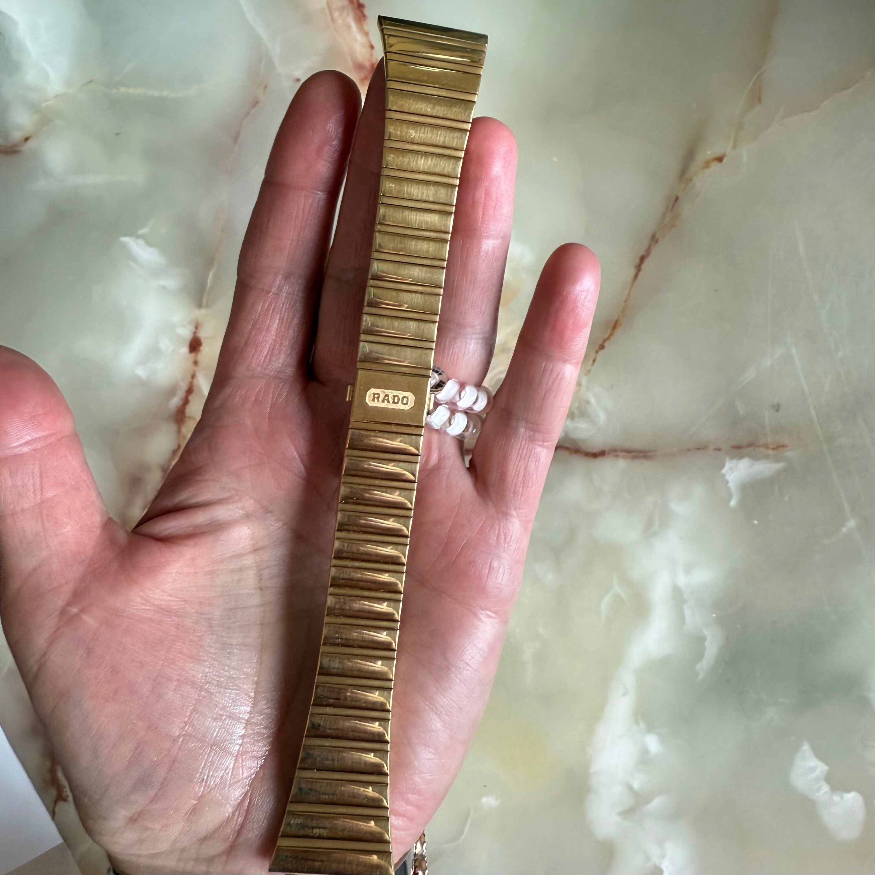 Authentic RADO Gold Stainless Steel Watch Bracelet 24mm 03079
