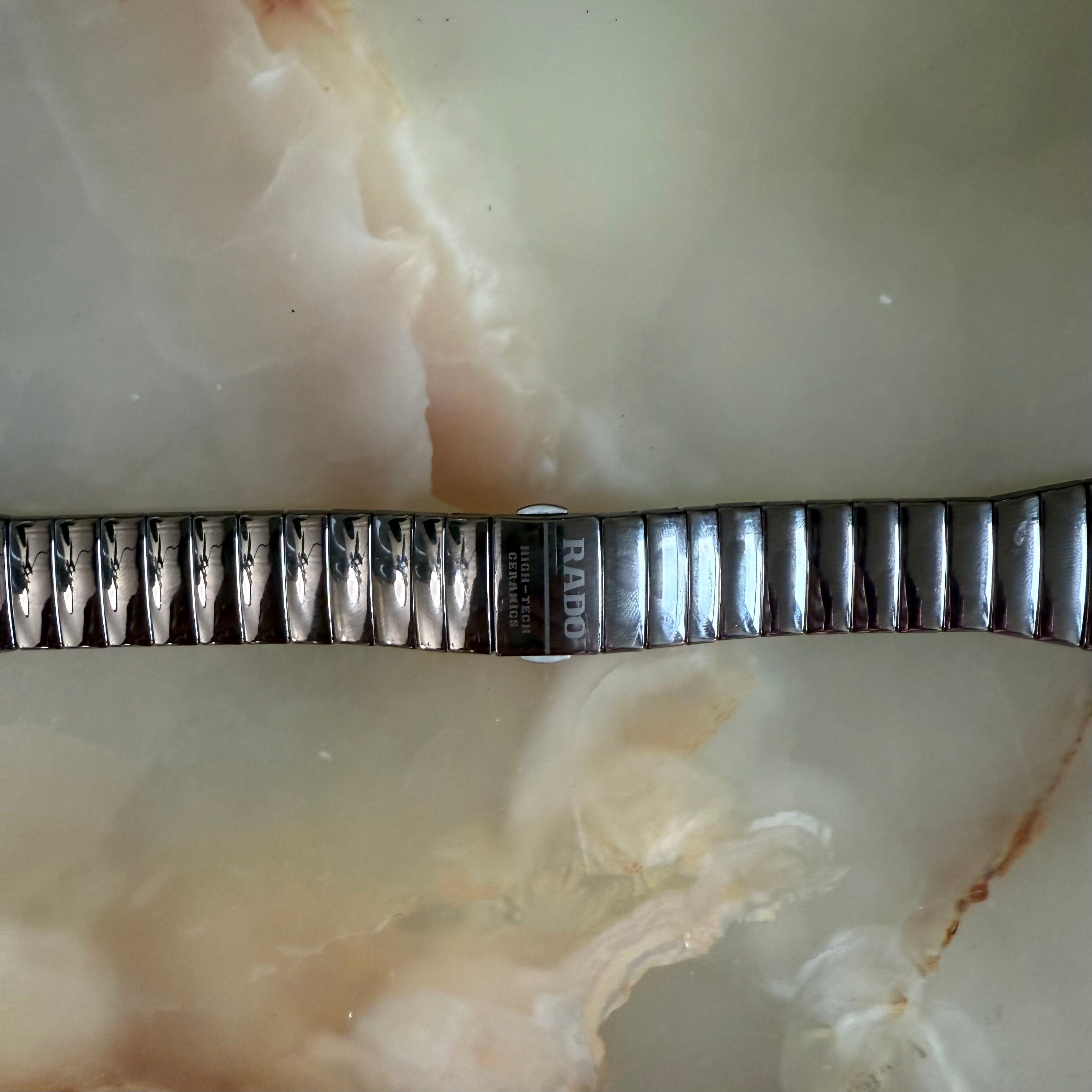 Authentic RADO Sintra Jubile Platinum High-Tech Ceramics Watch Bracelet 24mm