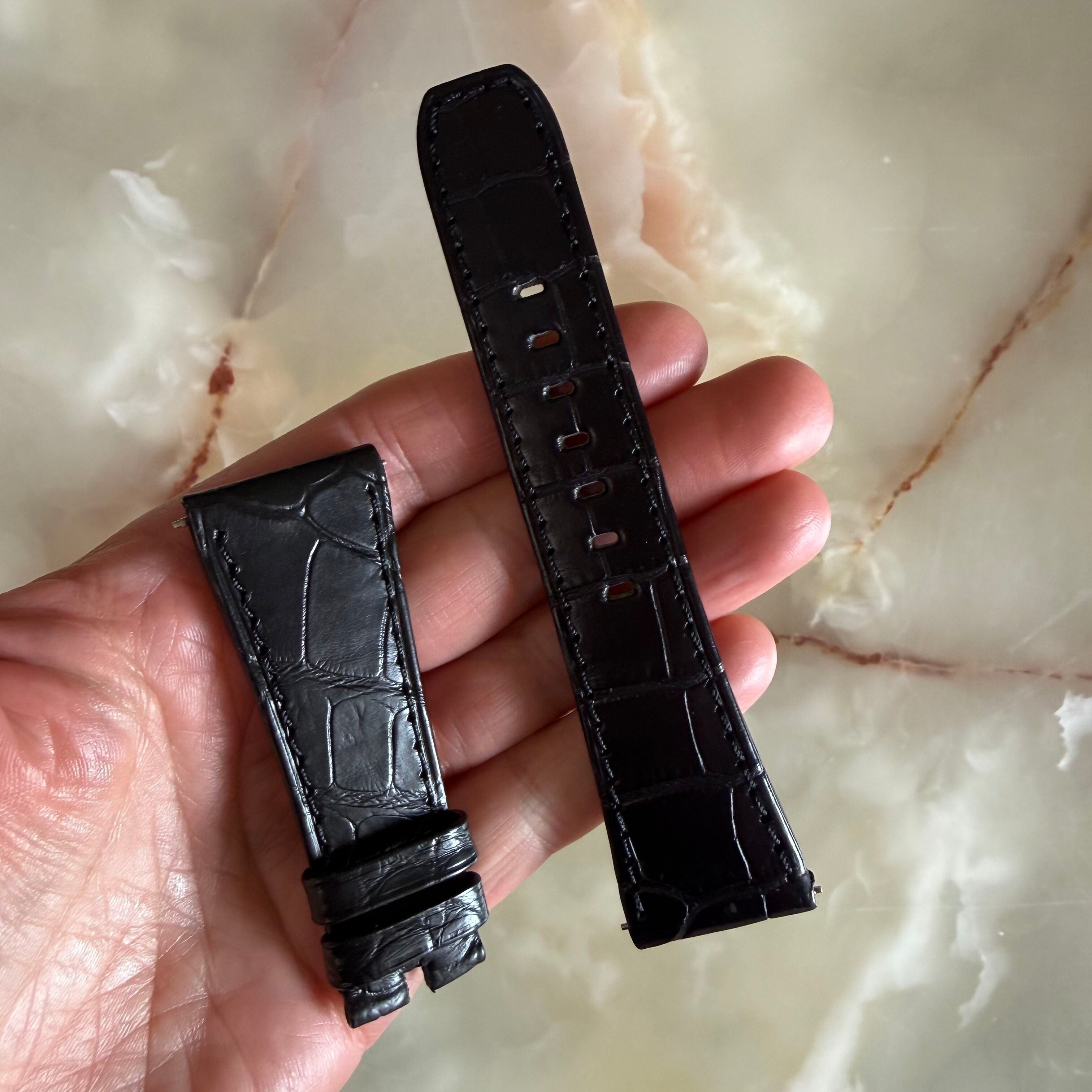 Authentic Raymond Weil Don Giovanni Crocodile Leather Watch Strap Band 26mm