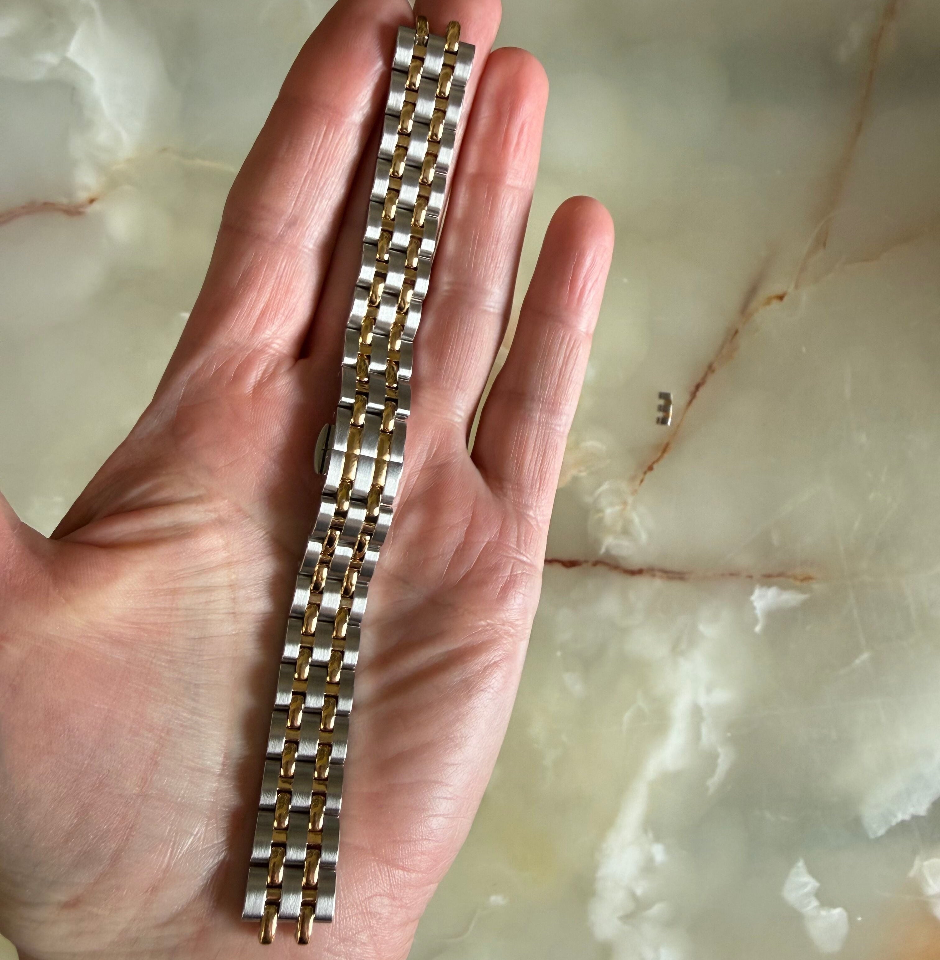Authentic Raymond Weil Two Tone Steel Watch Bracelet 14mm