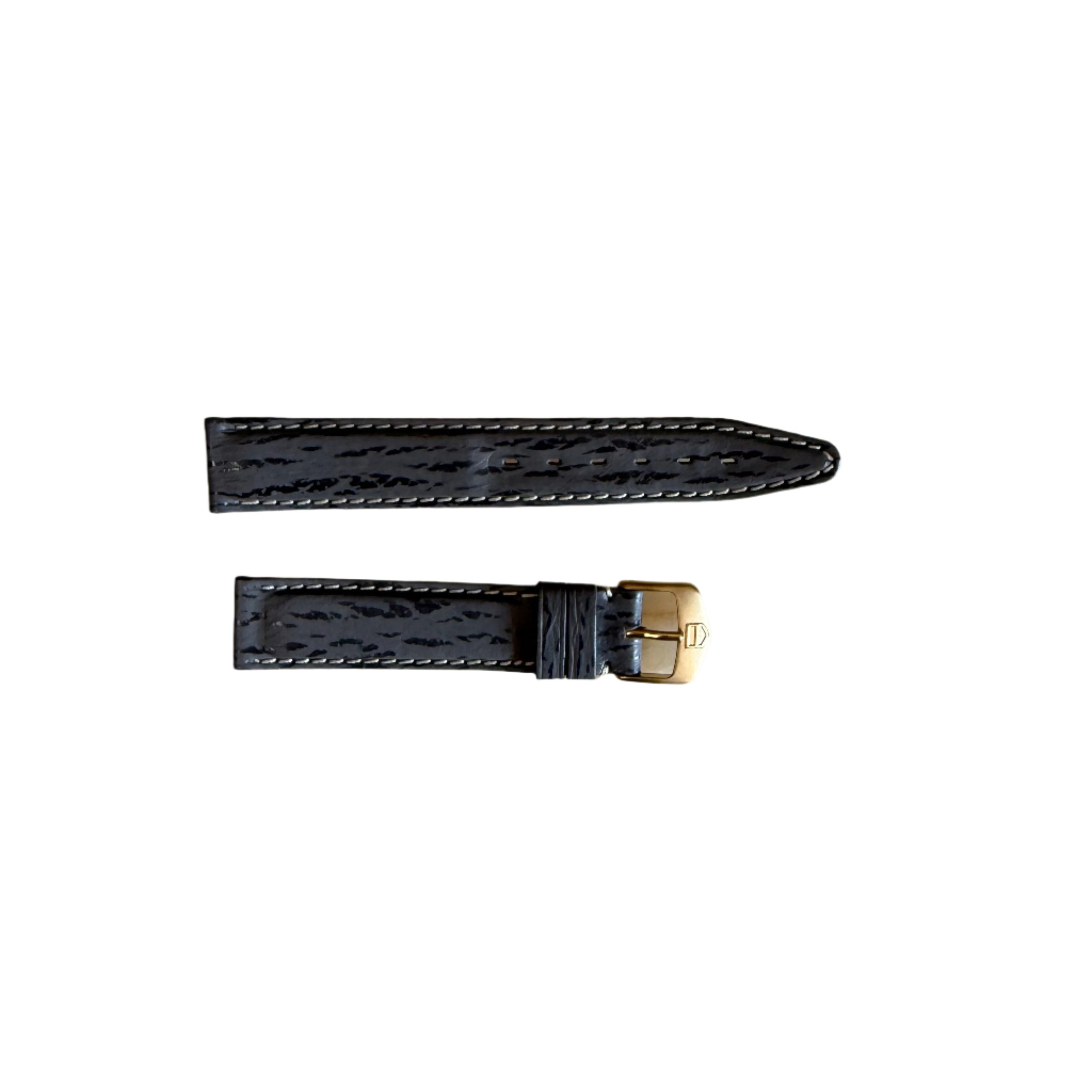 Authentic TAG Heuer Grey Shark Skin Watch Strap Band 18mm with Buckle