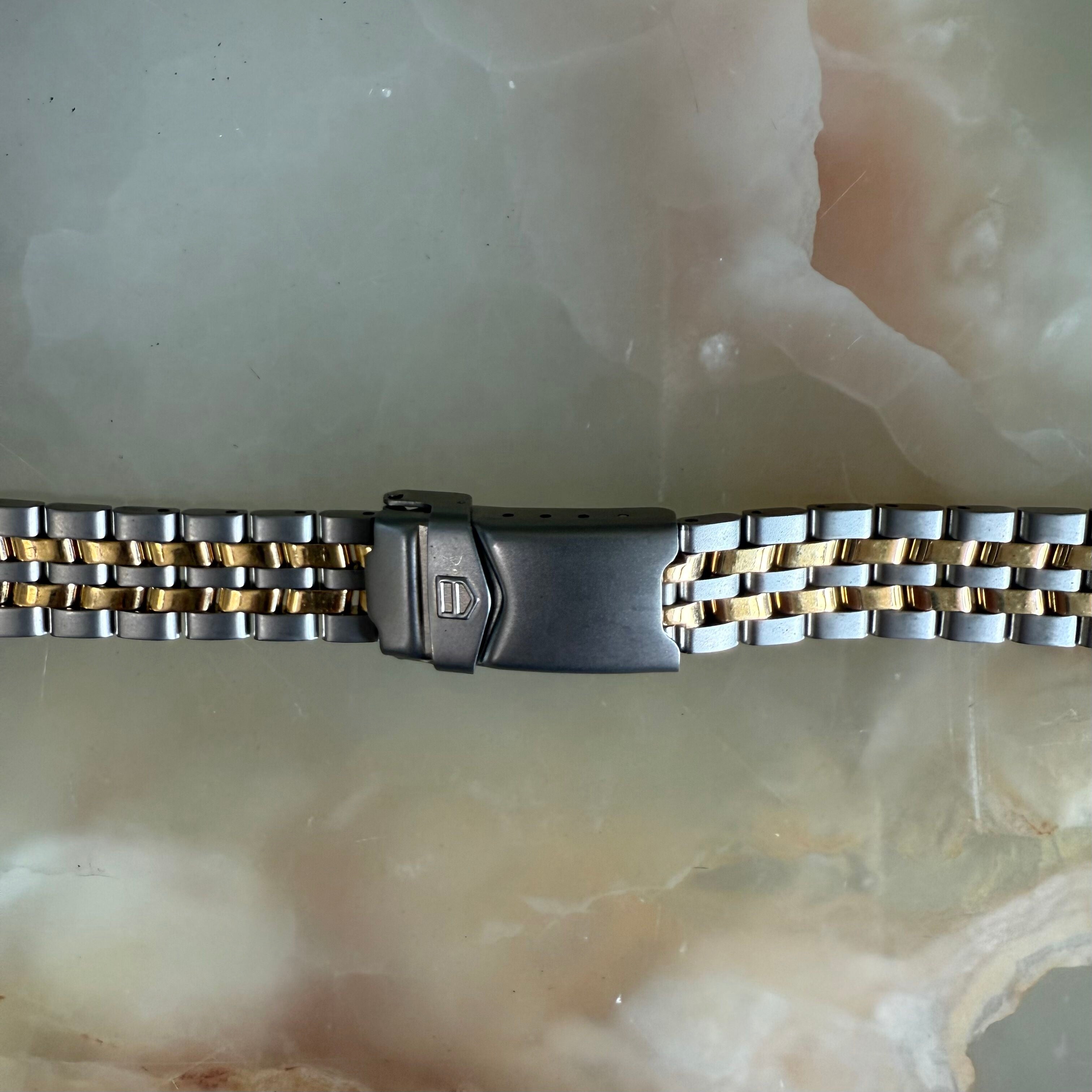 Authentic TAG Heuer 1500 Steel Gold Watch Bracelet 14mm 615/410