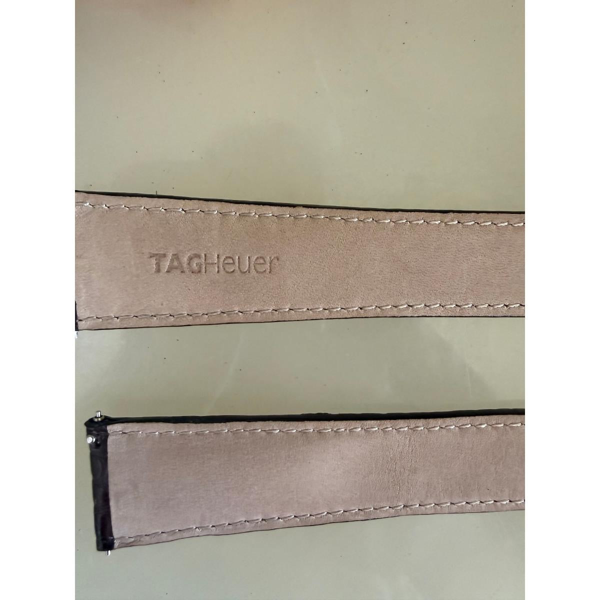 Authentic TAG Heuer Monaco Brown Leather Watch Strap Band 22mm