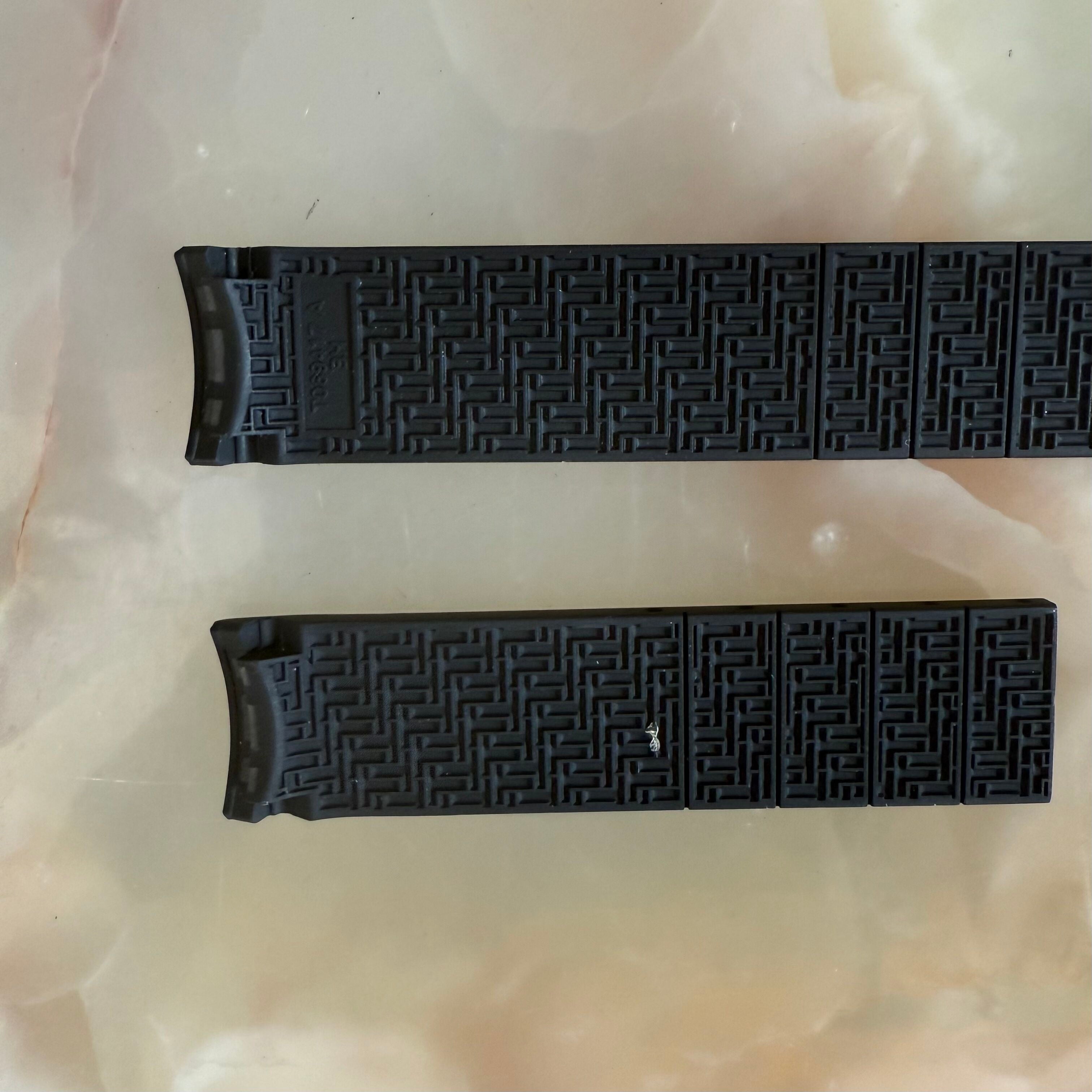 Authentic Tissot Black Rubber Watch Strap Band 20mm T069417A