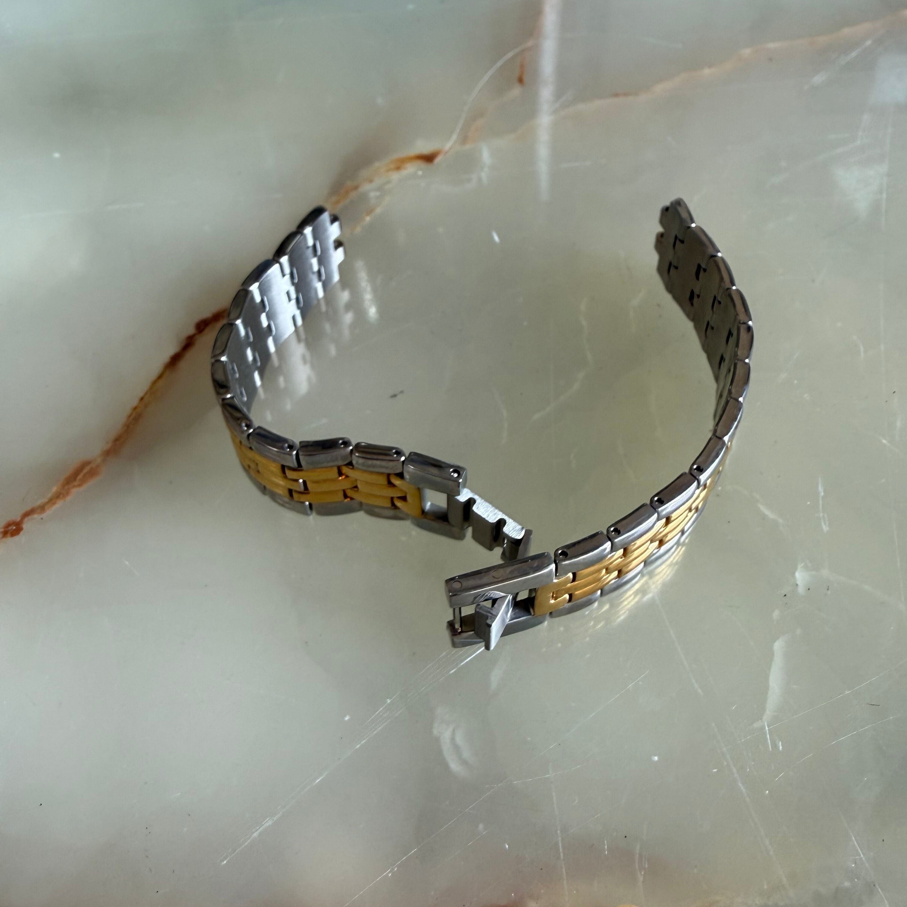 Authentic Tissot Two Tone Stainless Steel Watch Bracelet 14mm T605014363