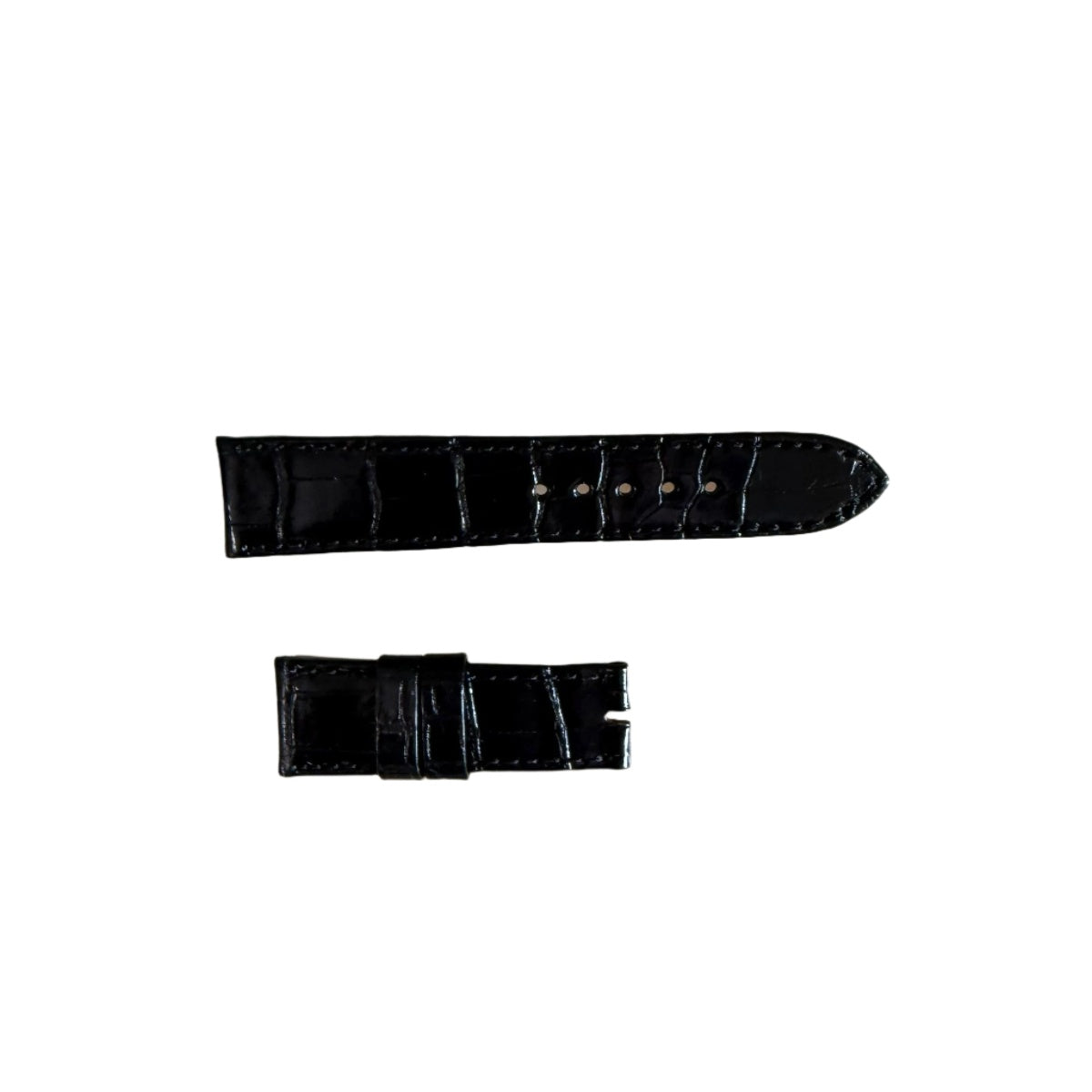 Authentic Tudor Black Alligator Watch Strap Band 20mm B214-215-Q1
