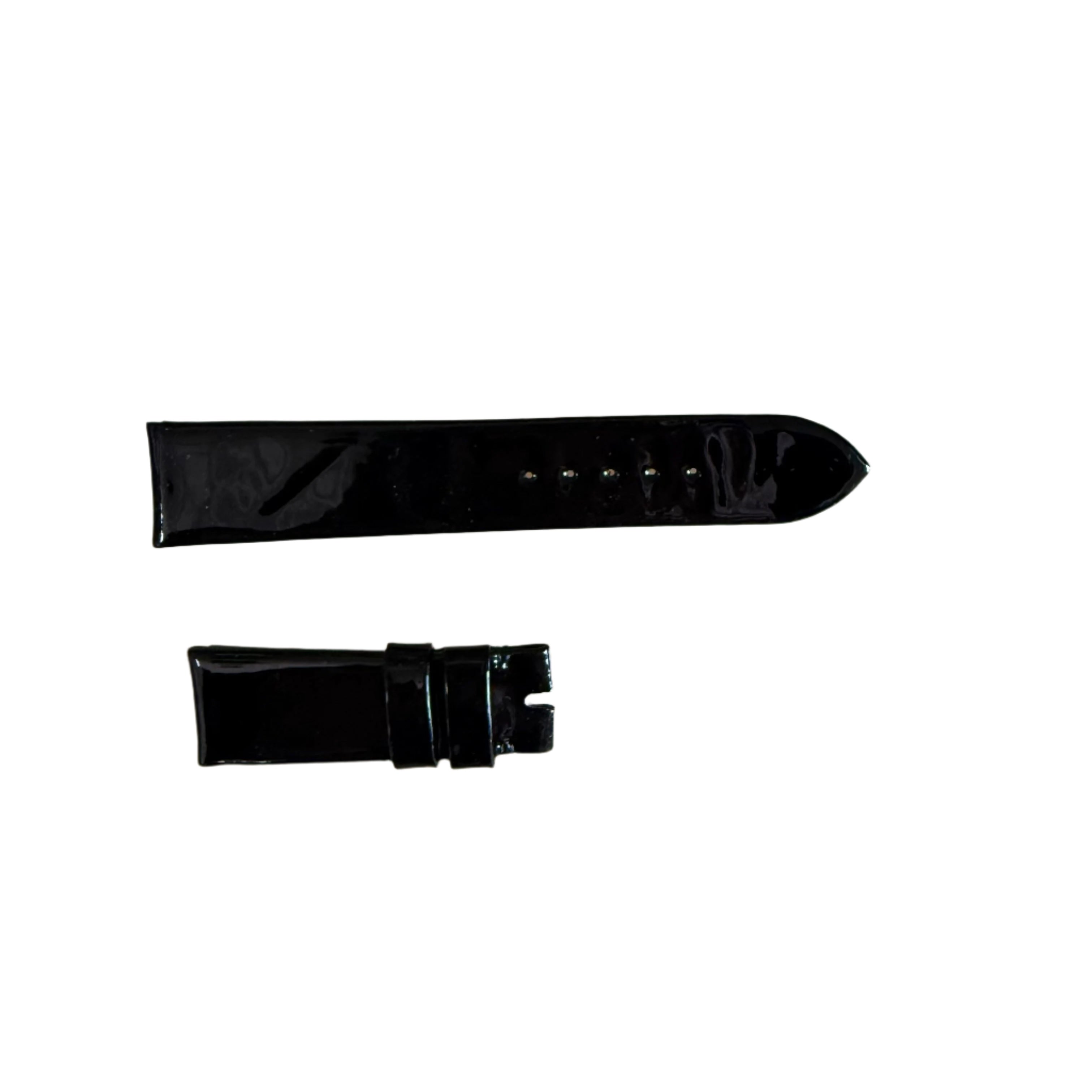 Authentic Tudor Black Patent Leather Watch Strap Band 20mm B211-620-Q1