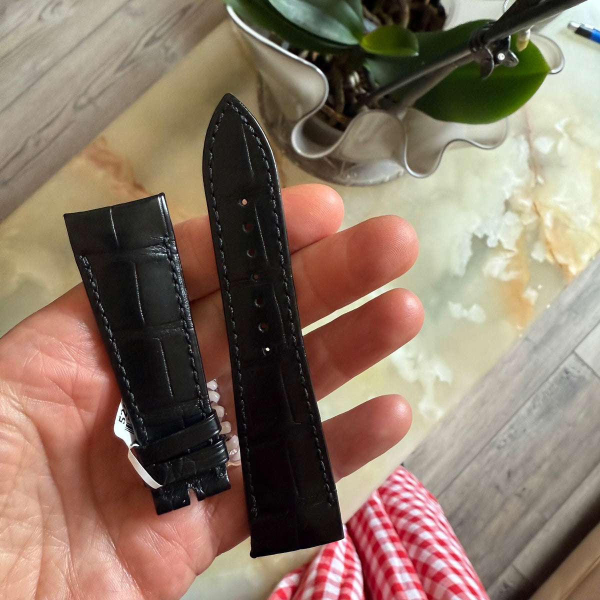 Authentic Ulysse Nardin Alligator Black Quick Release Watch Strap Band 23mm