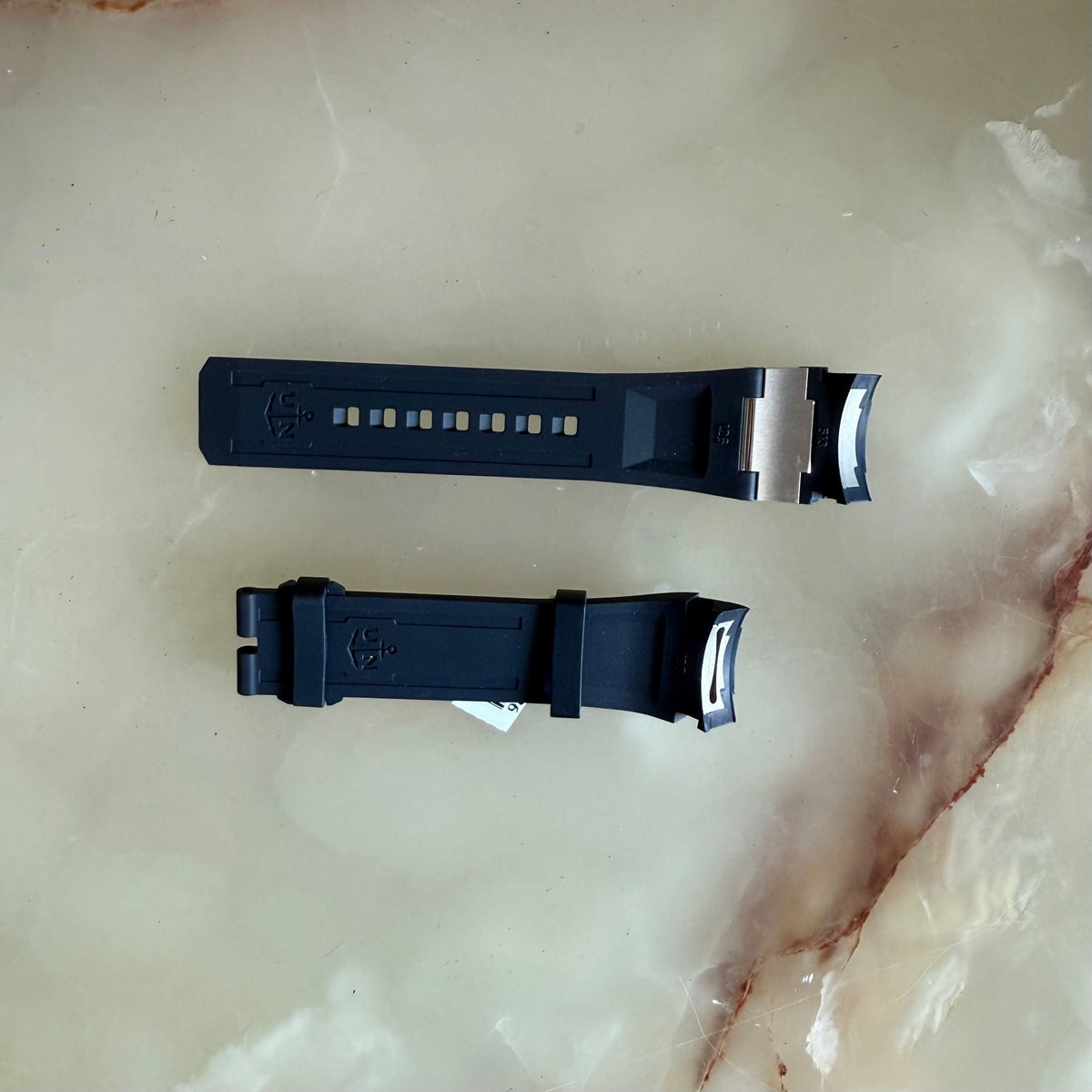 Authentic Ulysse Nardin Rubber Titanium Diver Blue Watch Strap Band 22mm