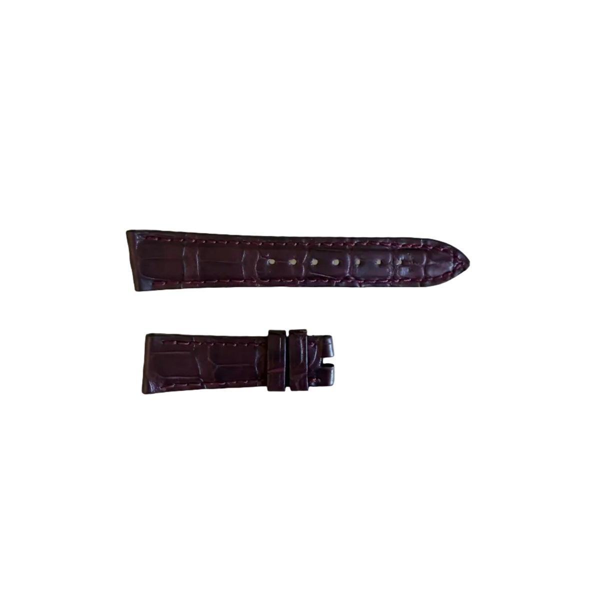 Authentic Vacheron Constantin Alligator Burgundy Watch Band Strap 17mm