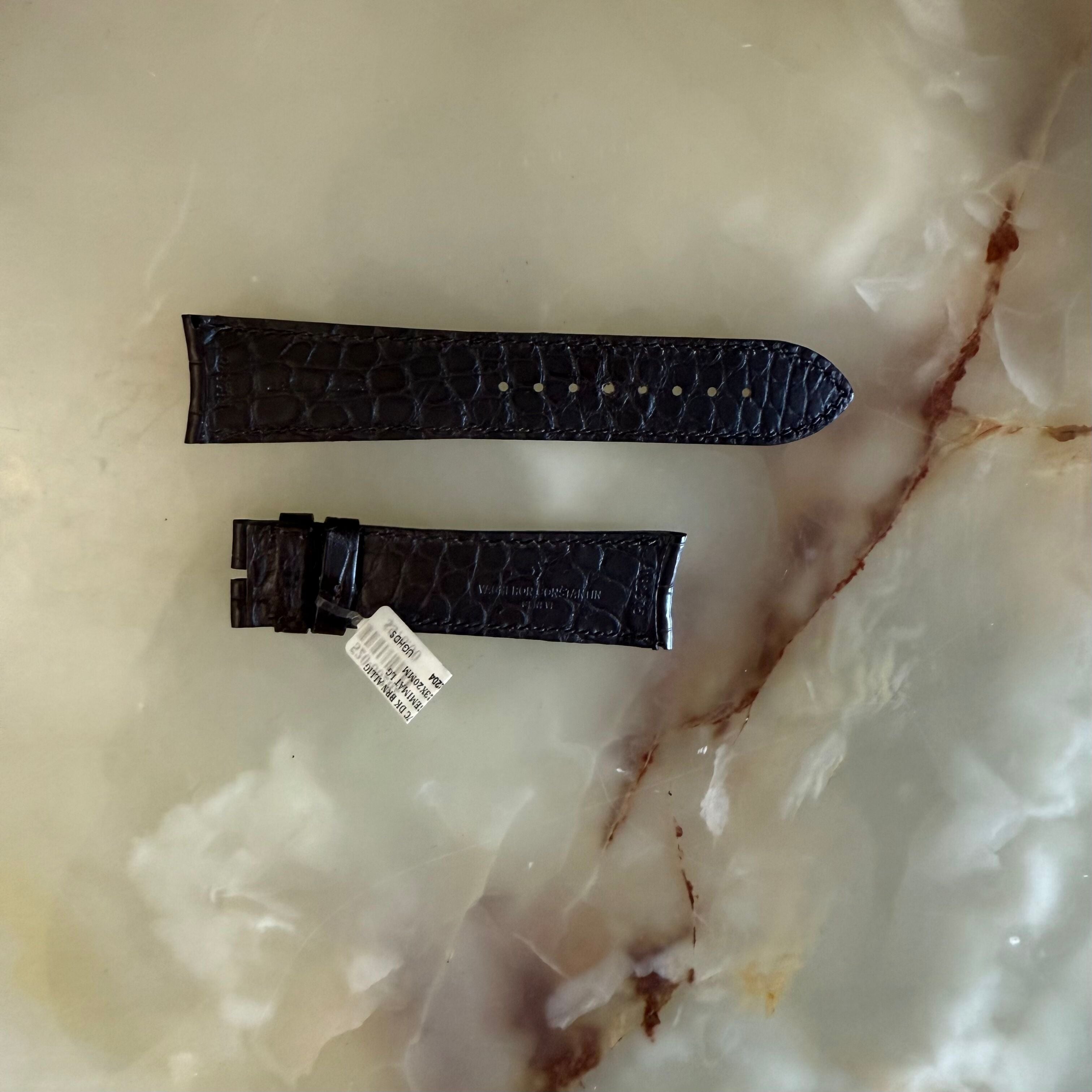 Authentic Vacheron Constantin Brown Alligator Watch Strap Band 24mm 82575