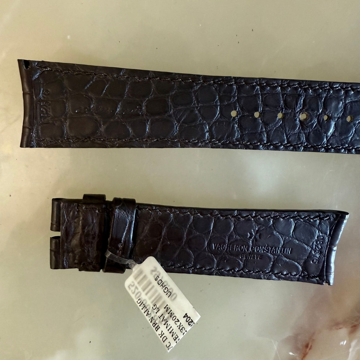 Authentic Vacheron Constantin Brown Alligator Watch Strap Band 24mm 82575