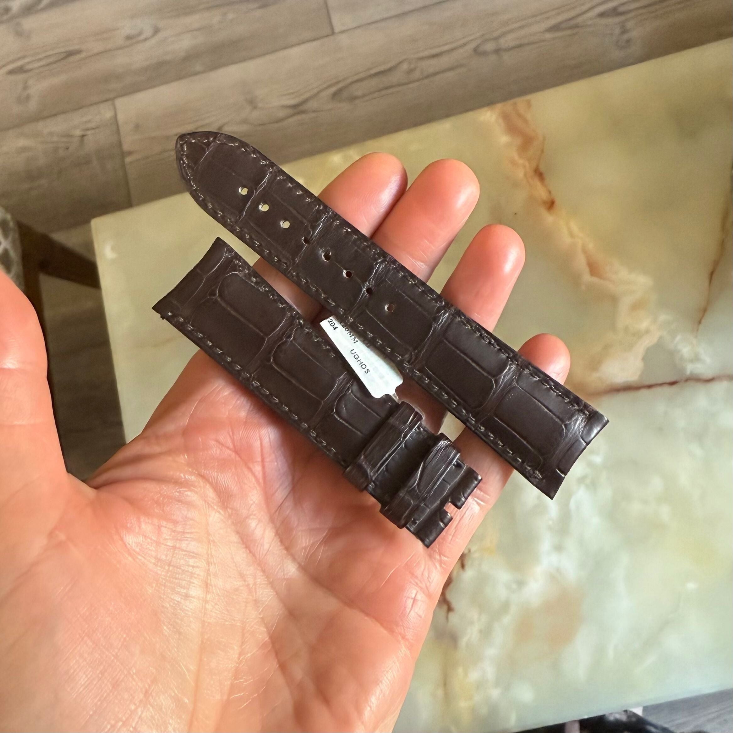 Authentic Vacheron Constantin Brown Alligator Watch Strap Band 24mm 82575