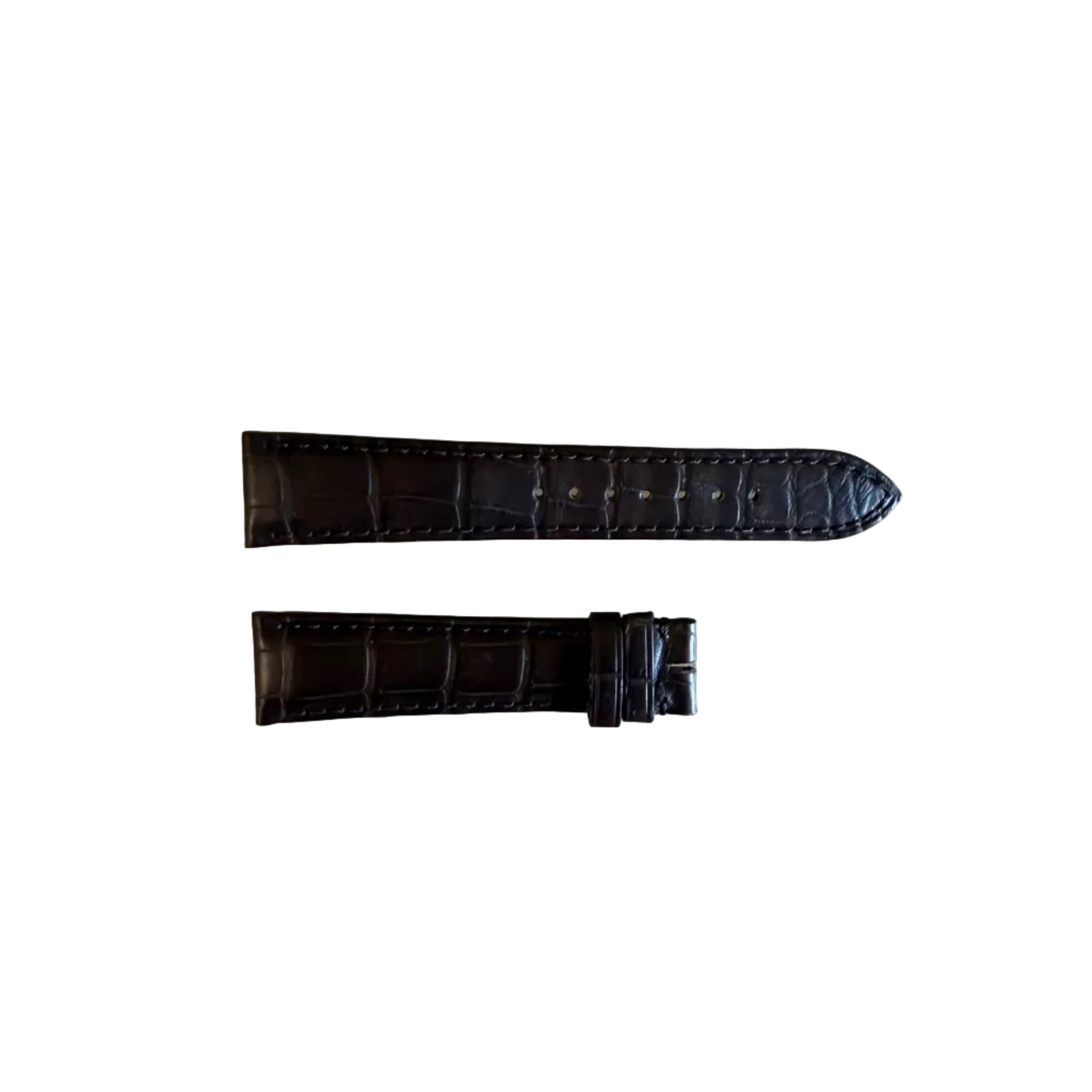 Authentic Zenith Brown Crocodile Watch Strap Band 19mm 19-491