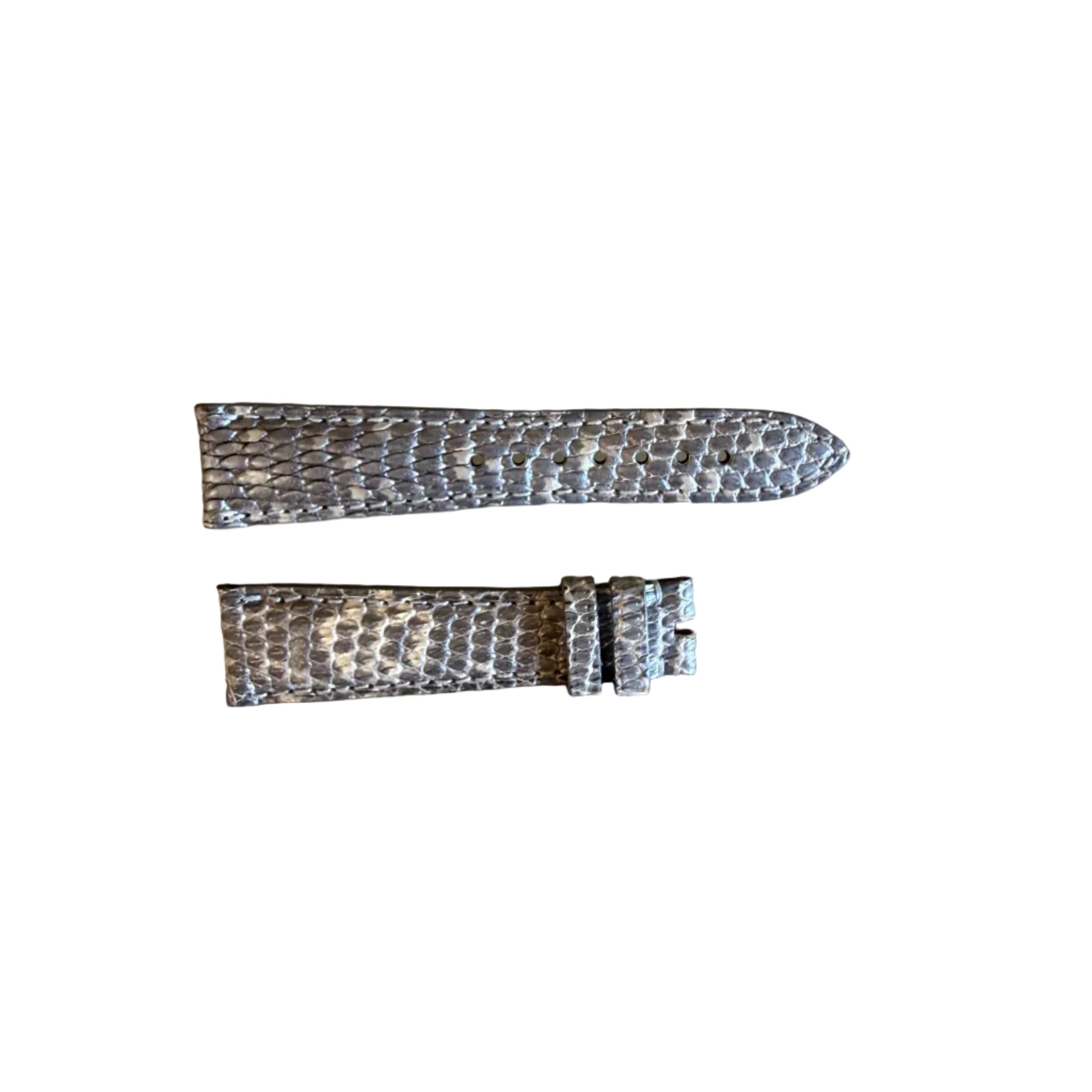 Authentic Zenith Gray Lizard Watch Strap Band 18mm 18-508