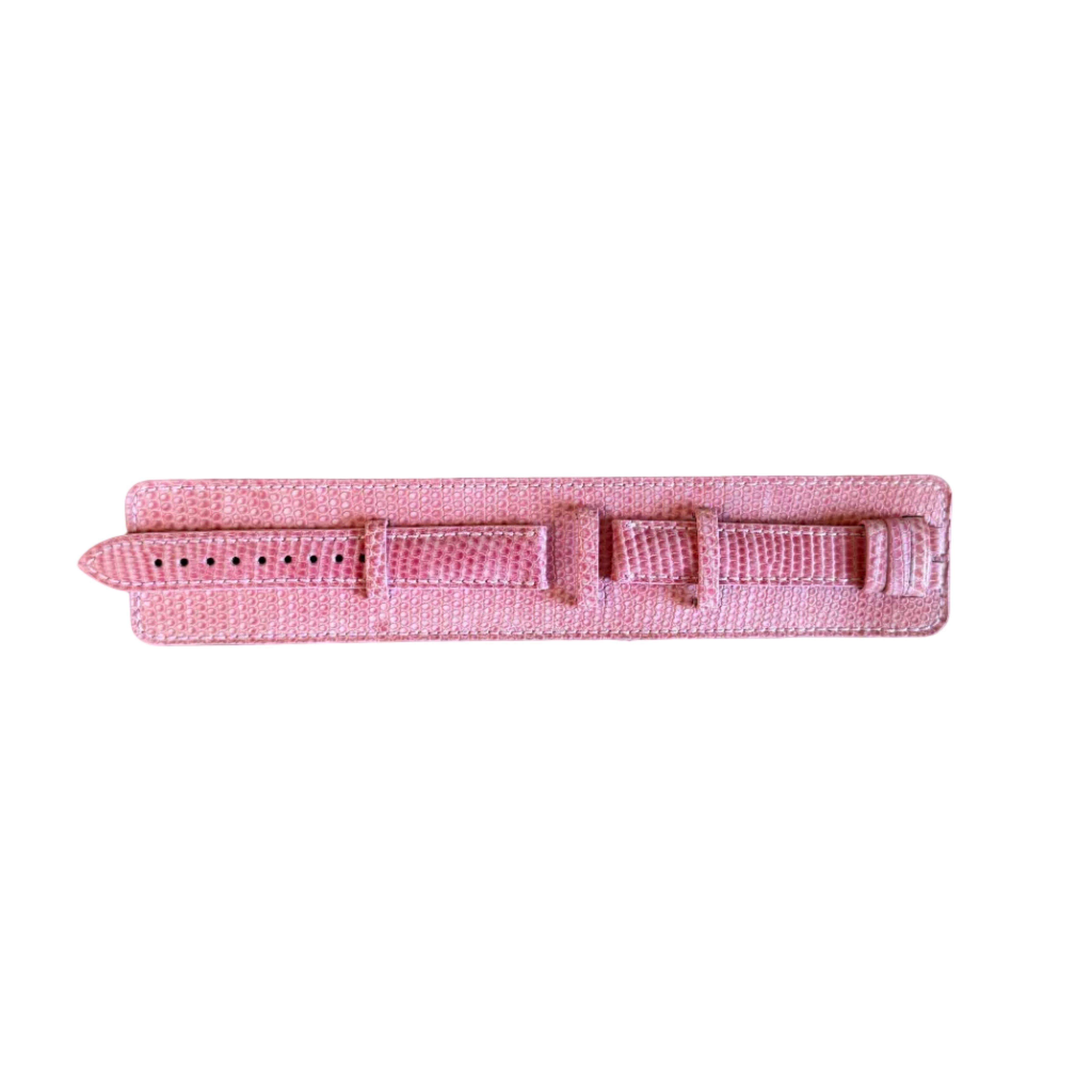 Authentic Zenith Pink Lizard Watch Strap Band 15mm w Buckle
