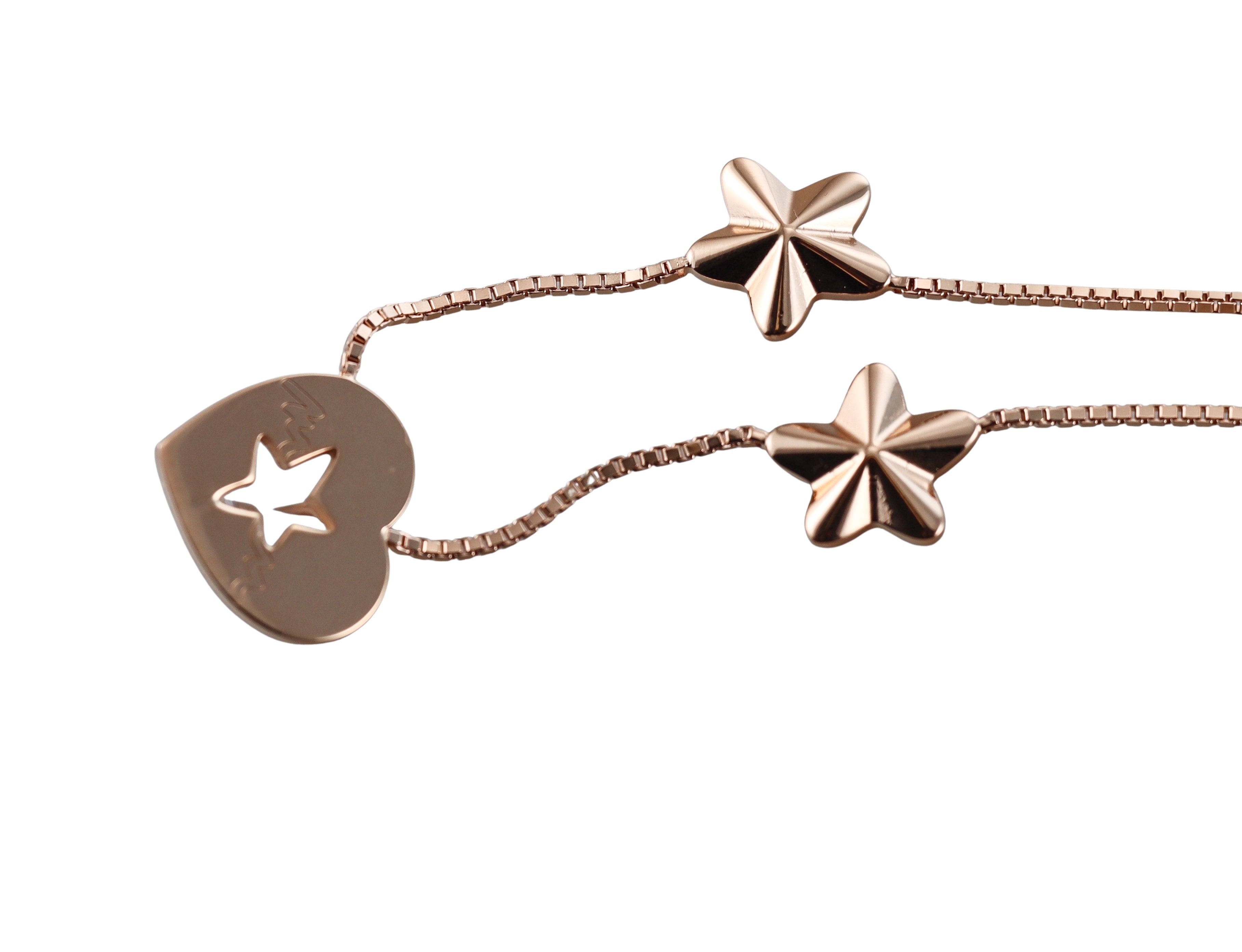 Baccarat Etoile Mon Coeur 18k Gold Vermeil Sterling Silver Heart & Star
