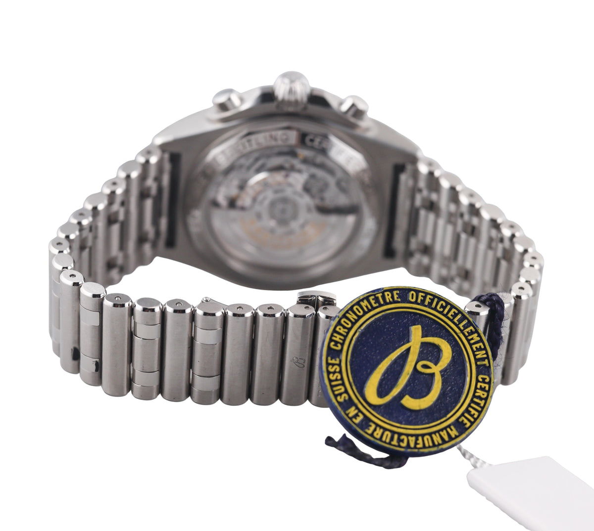 Breitling Chronomat B01 42 Black Dial Steel Watch AB0134101B1A1